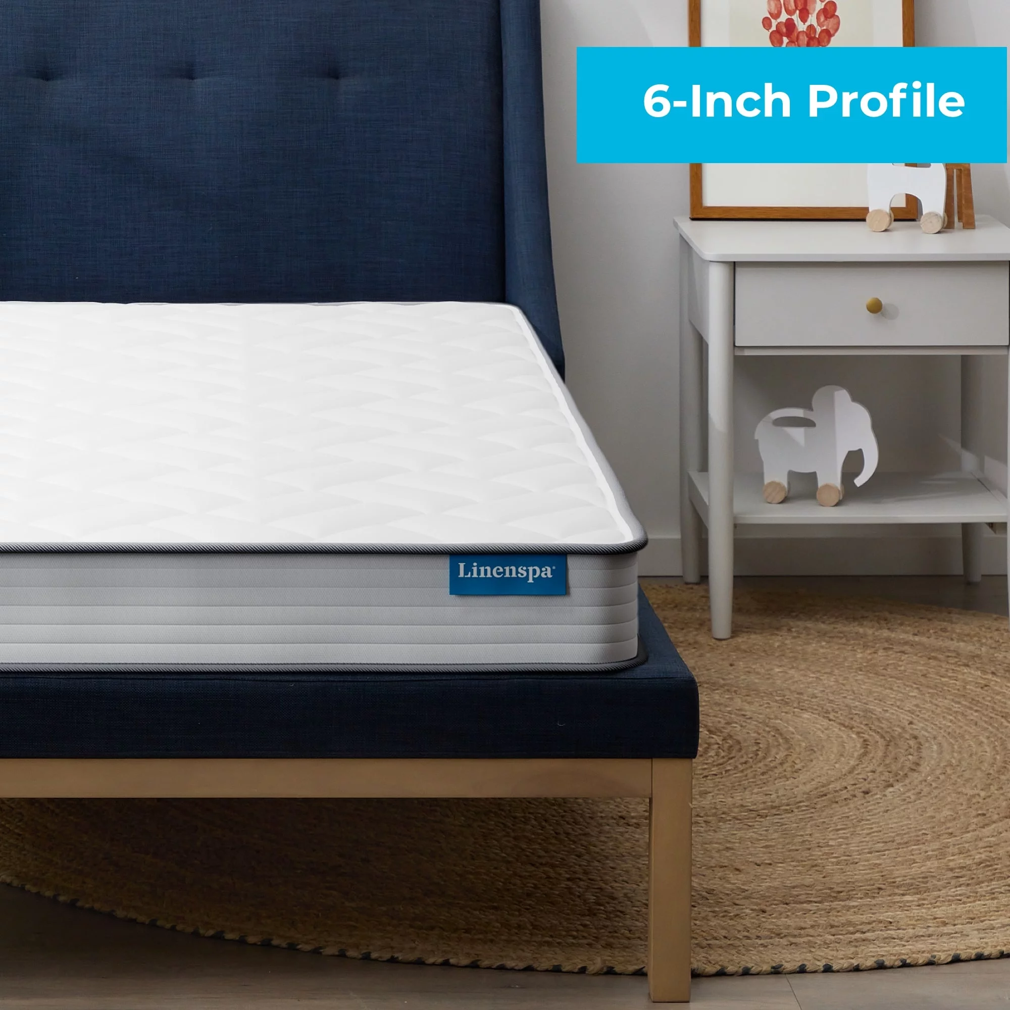 Linenspa Explorer 6″ Firm Tight Top Innerspring Mattress, Twin