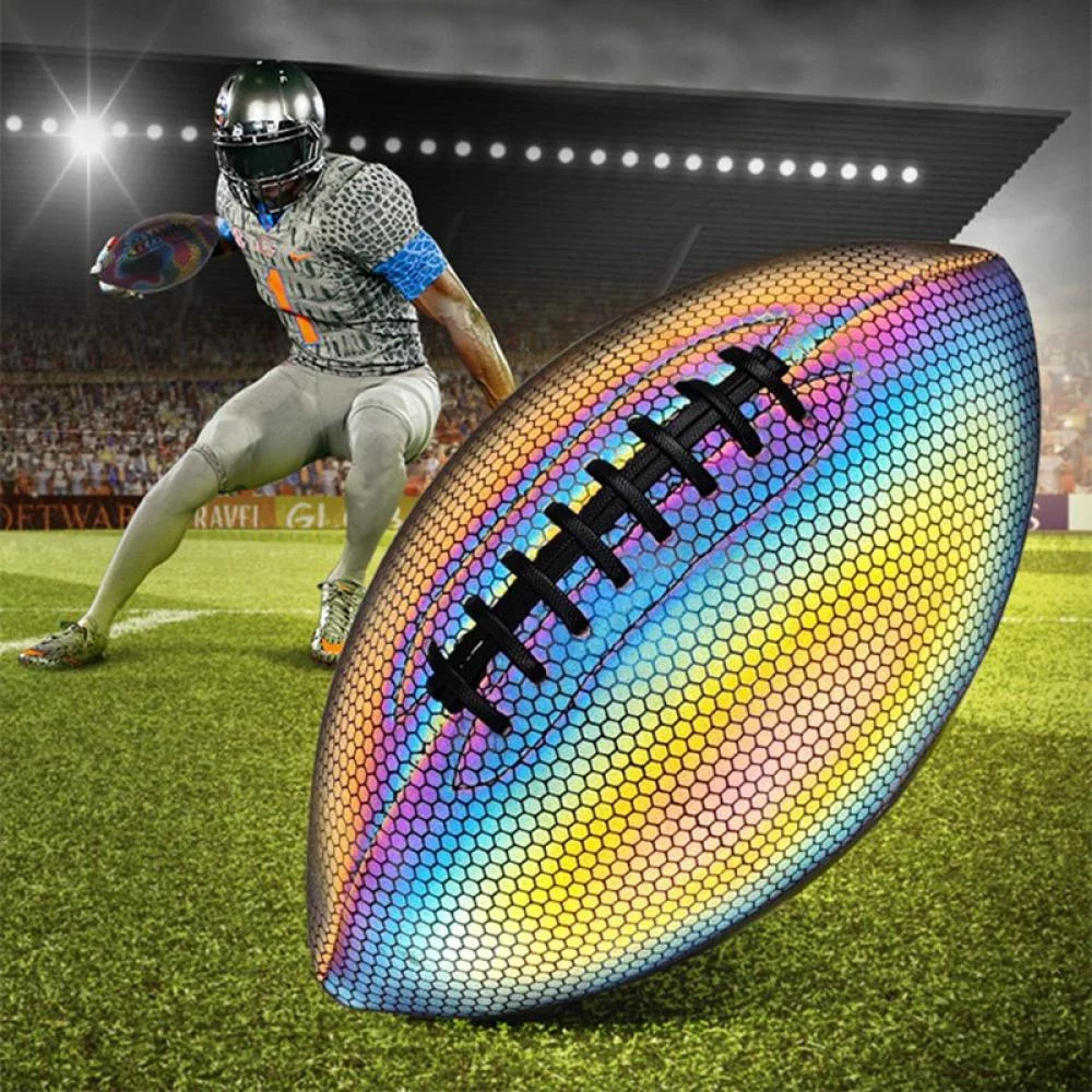 Football Luminous Light Up Reflective Football for Night Games & Training, Glowing in The Dark, Great American Football Toy Gifts for Boys, Kids, Men