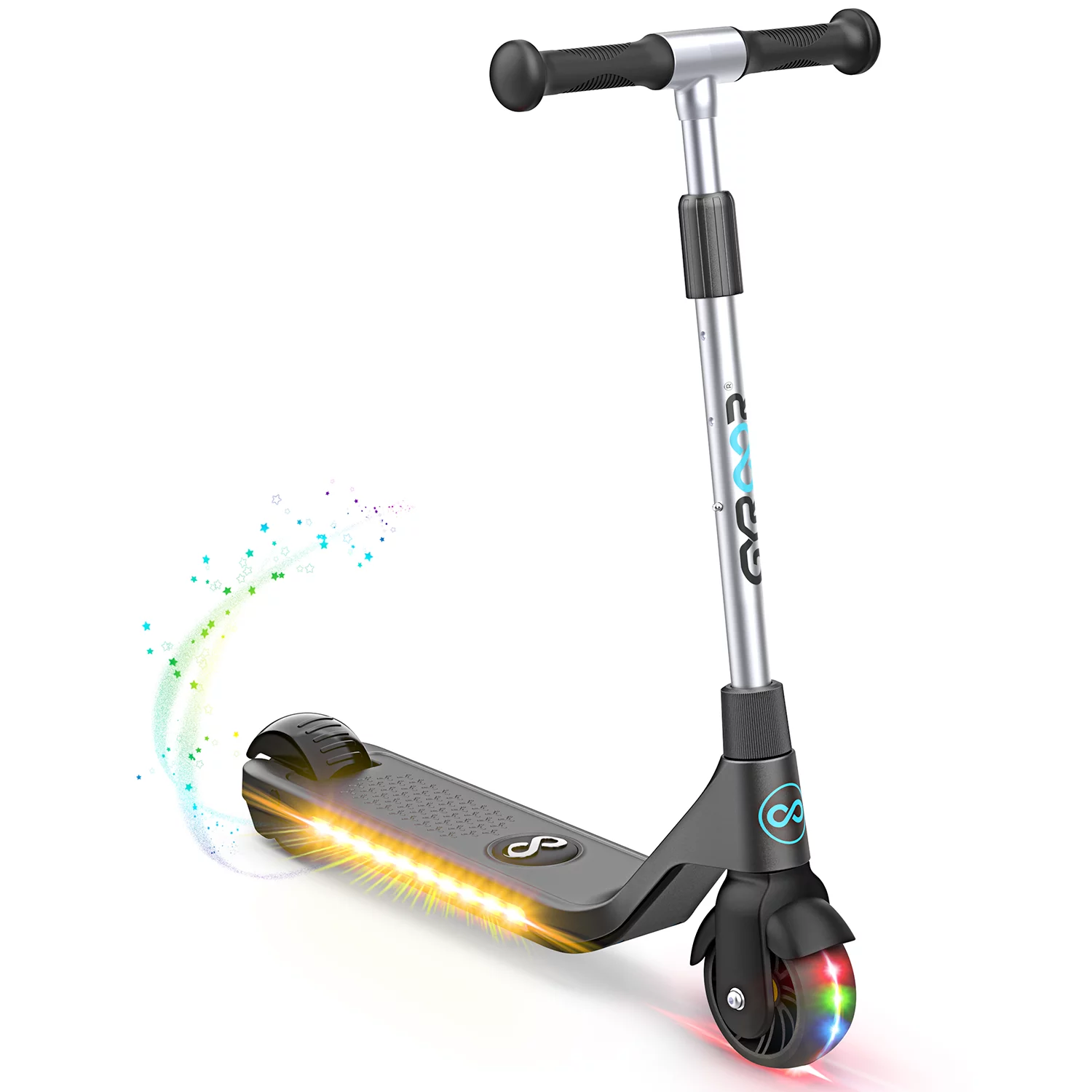 H30 Electric Scooter for Kids Age 6-12, up to 6.2 Mph, up to 110 lbs, Adjustable Handlebar