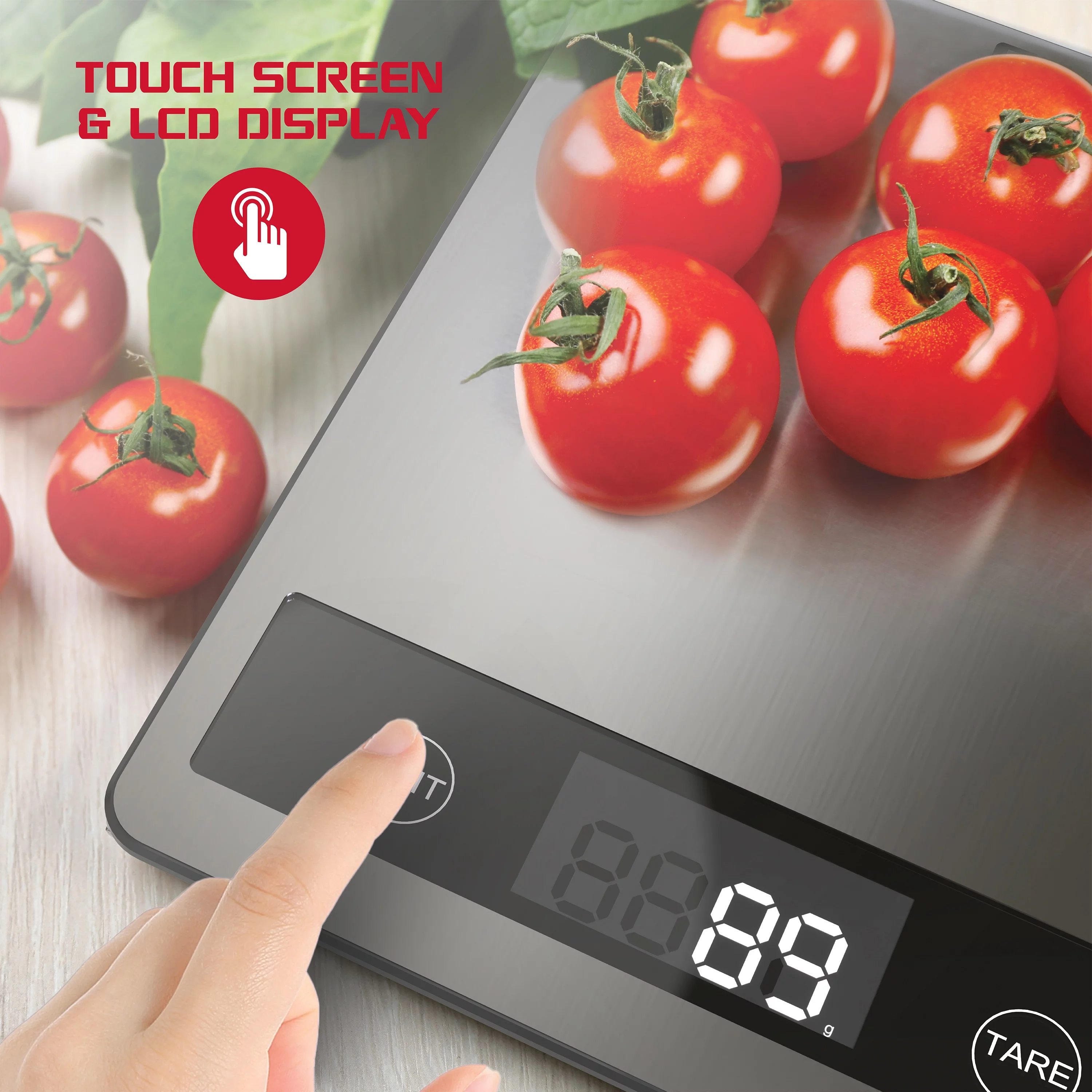 FitRx Precision Food Scale, Stainless Steel Digital Kitchen Scale, up to 11lb