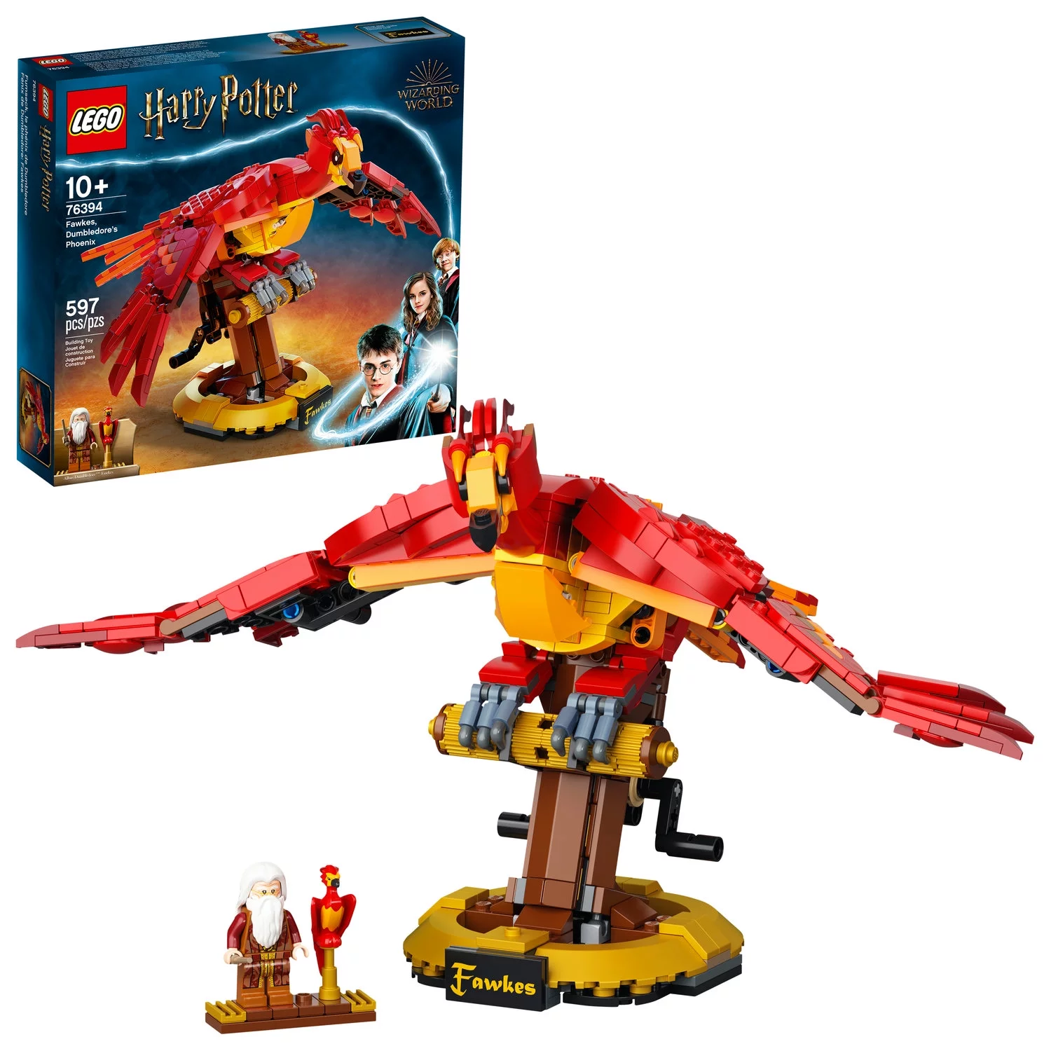 LEGO Harry Potter Fawkes, Dumbledore’s Phoenix 76394 Playset