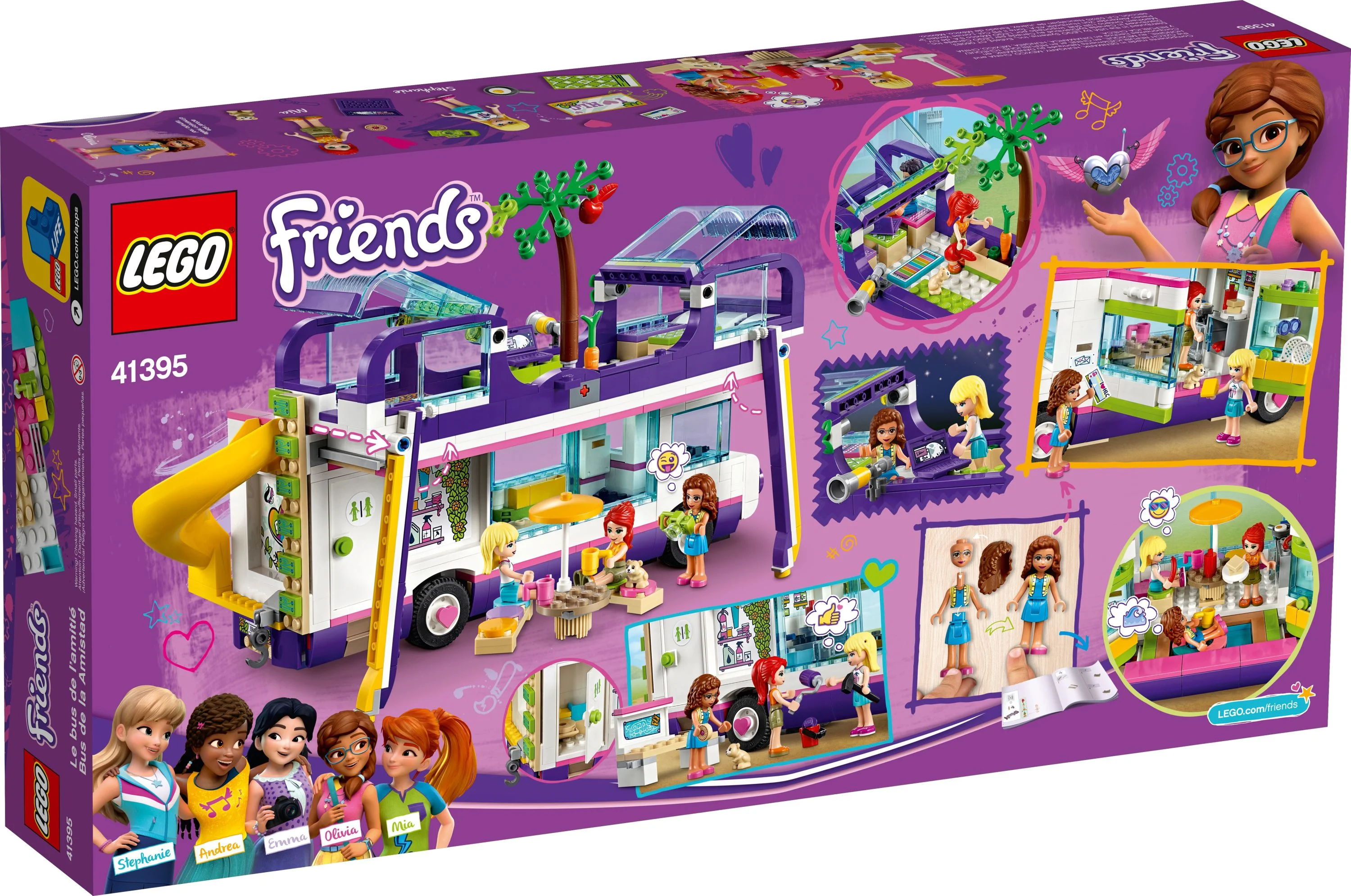 LEGO Friends Friendship Bus 41395 LEGO Heartlake City Toy Playset (778 Pieces)