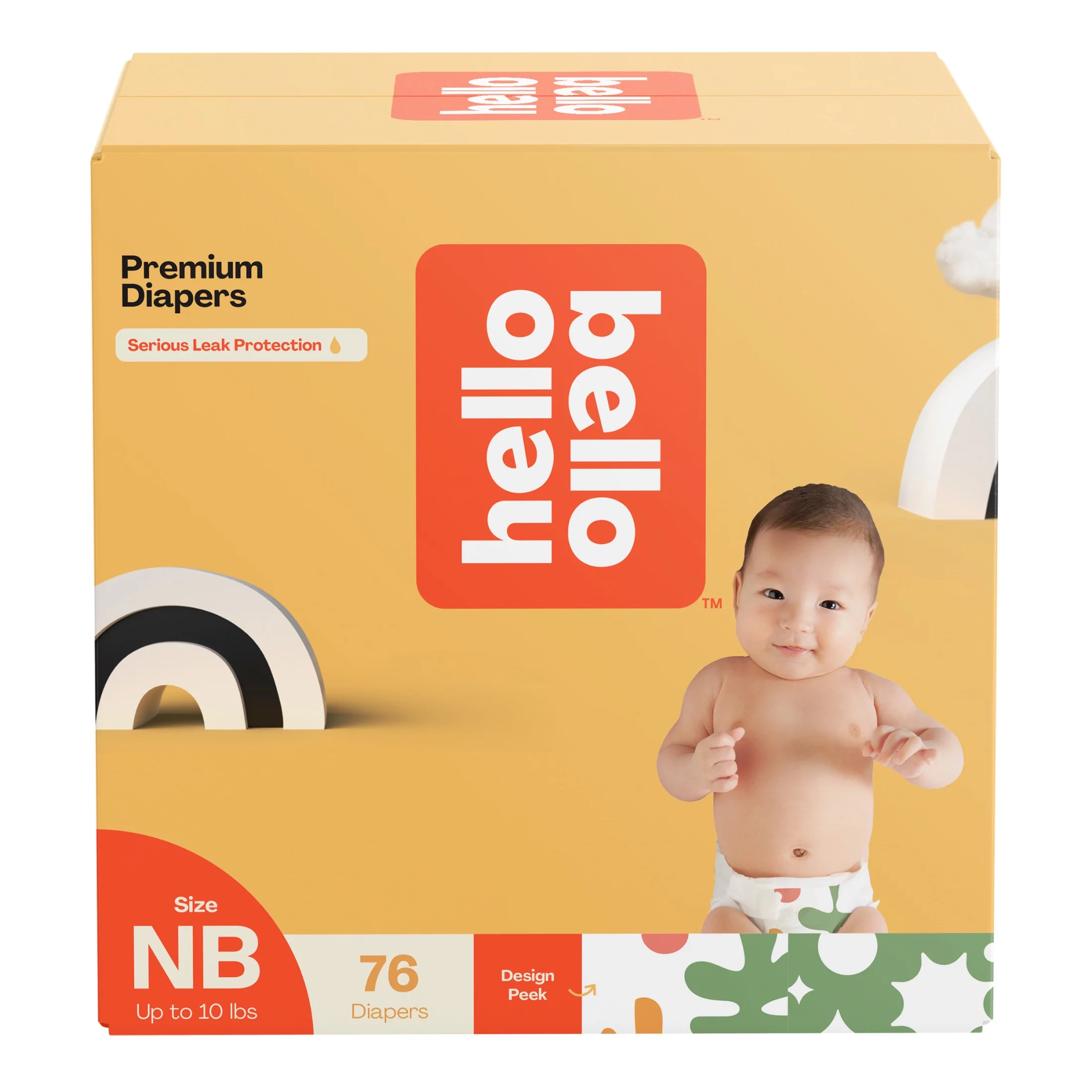 Hello Bello Premium Baby Diapers, Size Newborn, Multicolor, 76ct (Select for More Options)