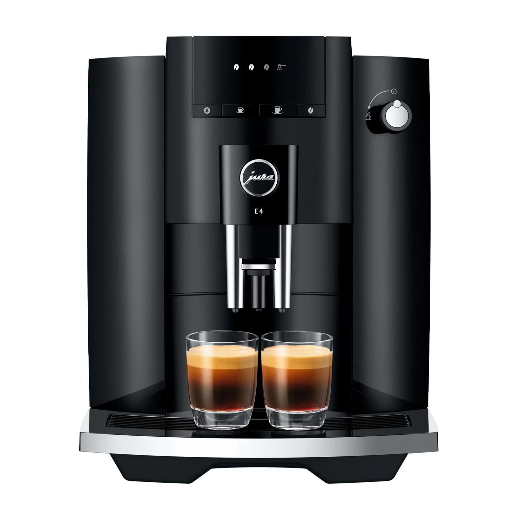 Jura E4 Piano Black Automatic Coffee Machine