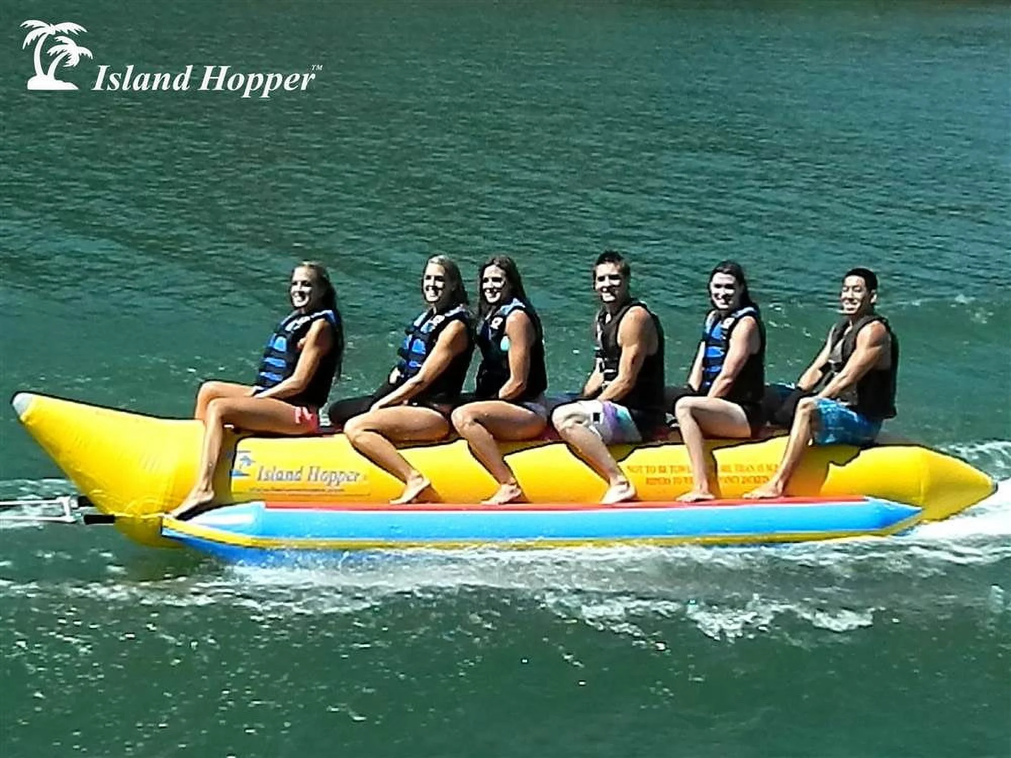 6-Passenger Inline Heavy-Duty Banana Boat In Yellow