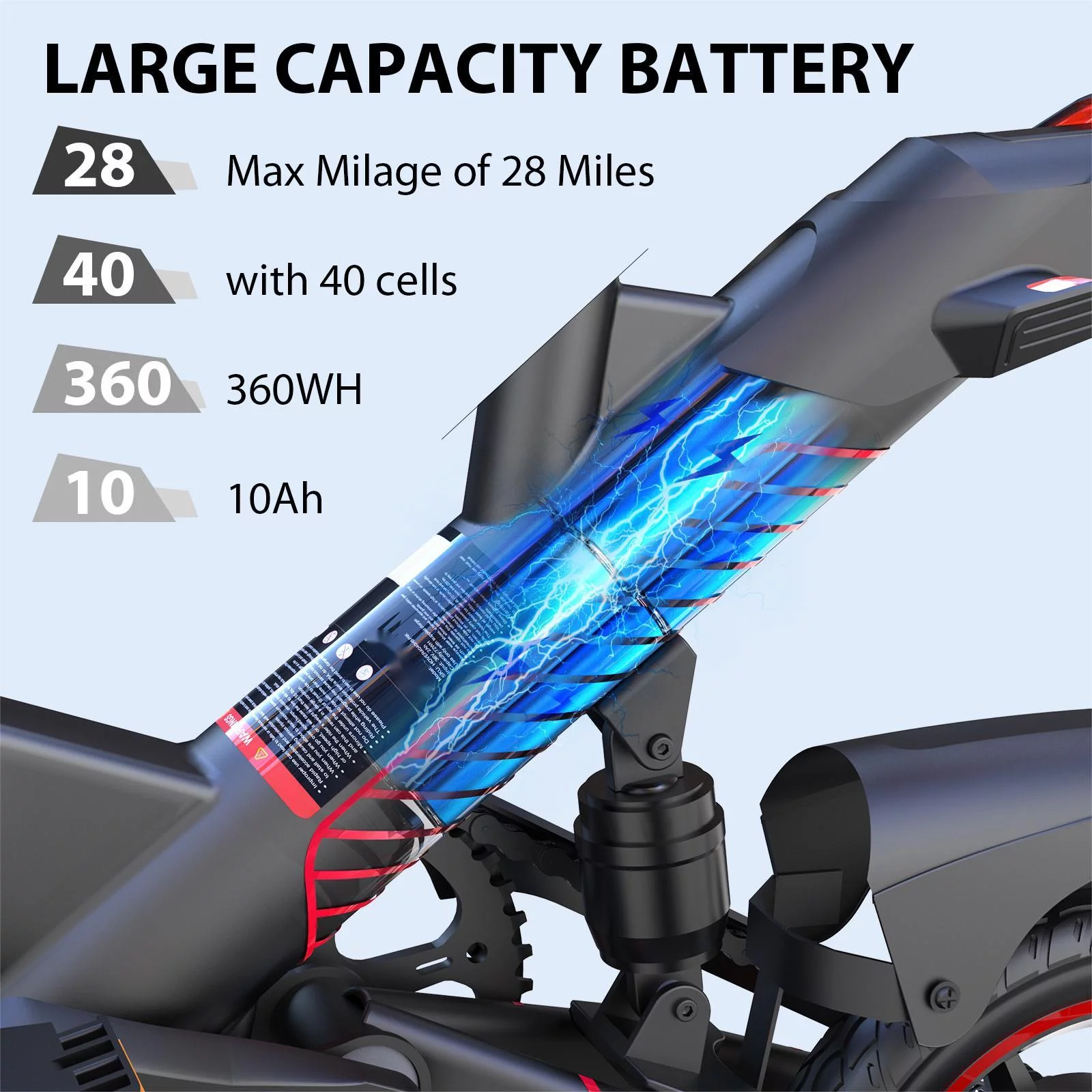 Kistp 14″ 450W Folding Electric Bike for Adults, 18.6MPH 3 Riding Modes Electric Bike with 36V 10.5AH Battery UL2849 Certificate