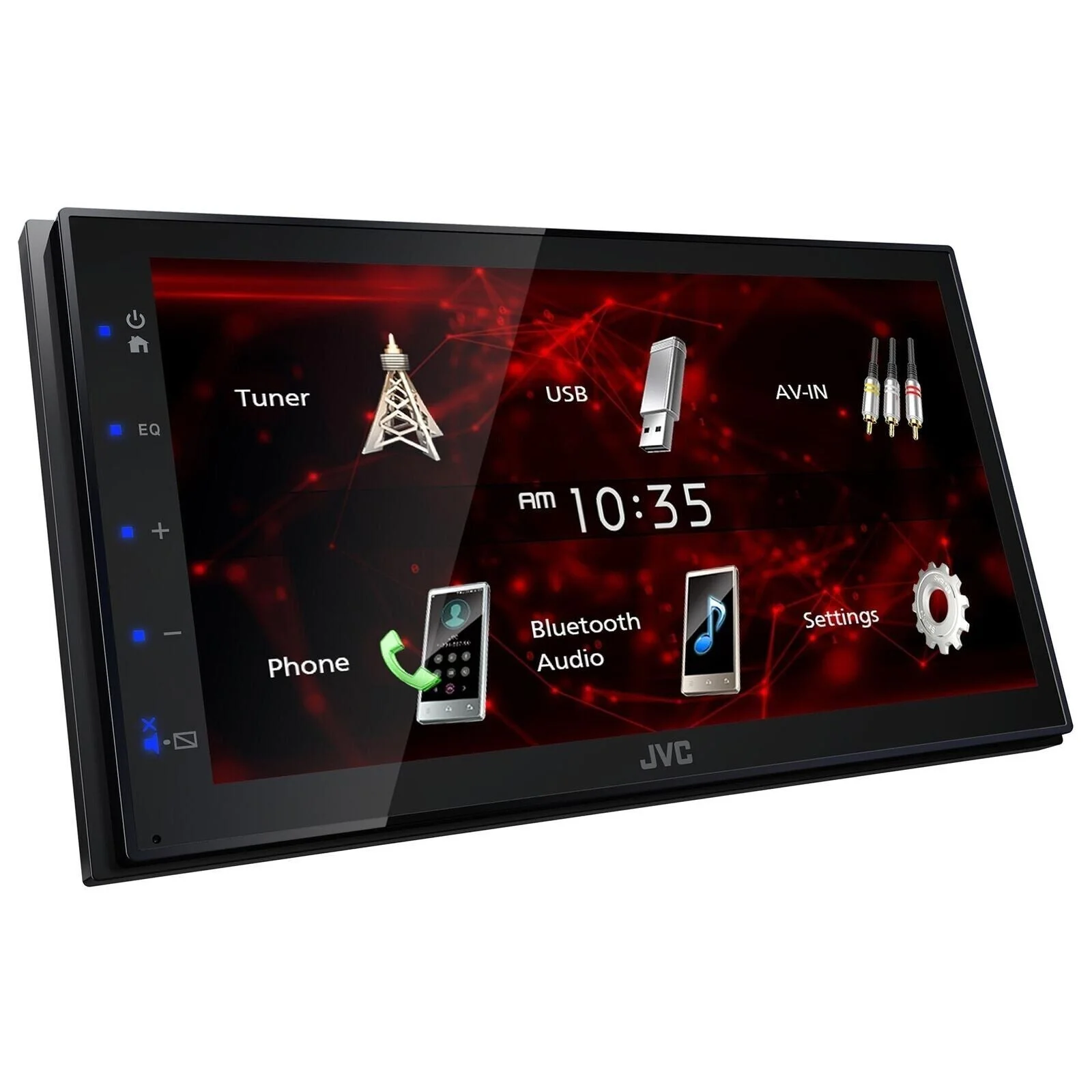 JVC KW-M180BT 6.8″ Media Player USB Mirroring For Android Bluetooth Installation Kit for Select 2004-up Ford Vehicles