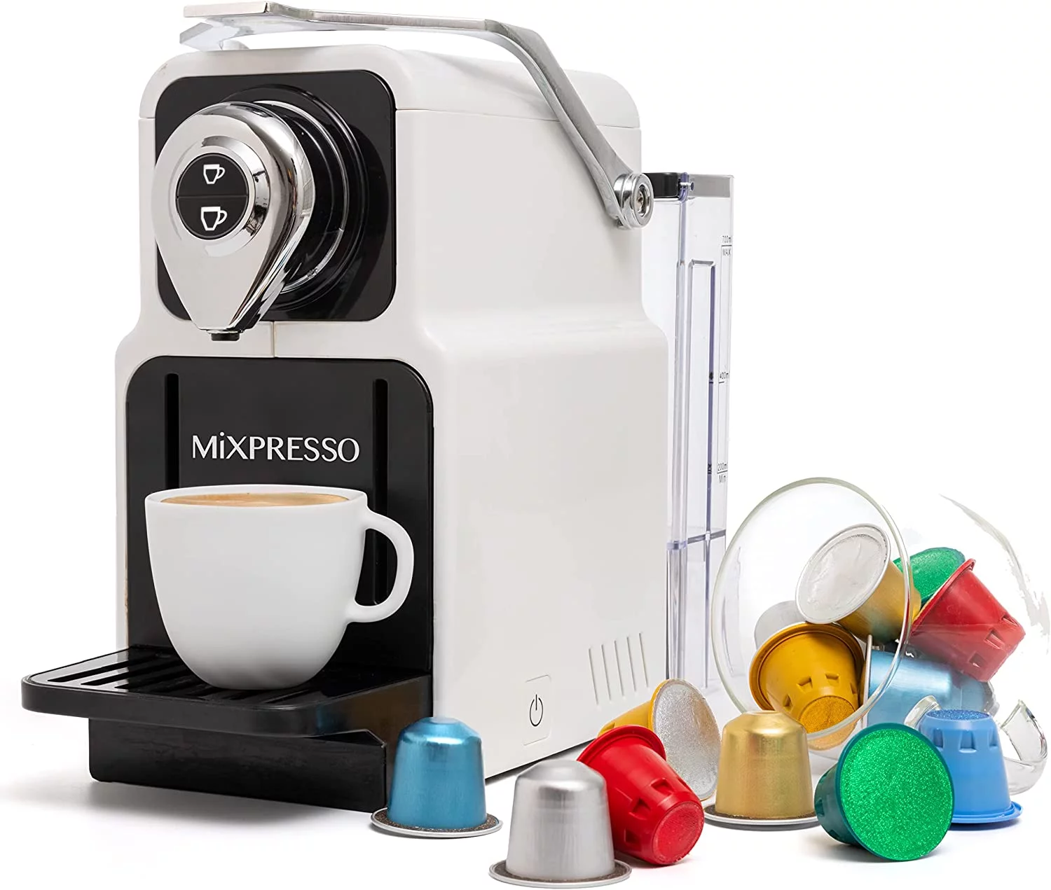 Mixpresso Espresso Machine for Nespresso Capsules 19-Bar Single Serve Coffee Maker, Black