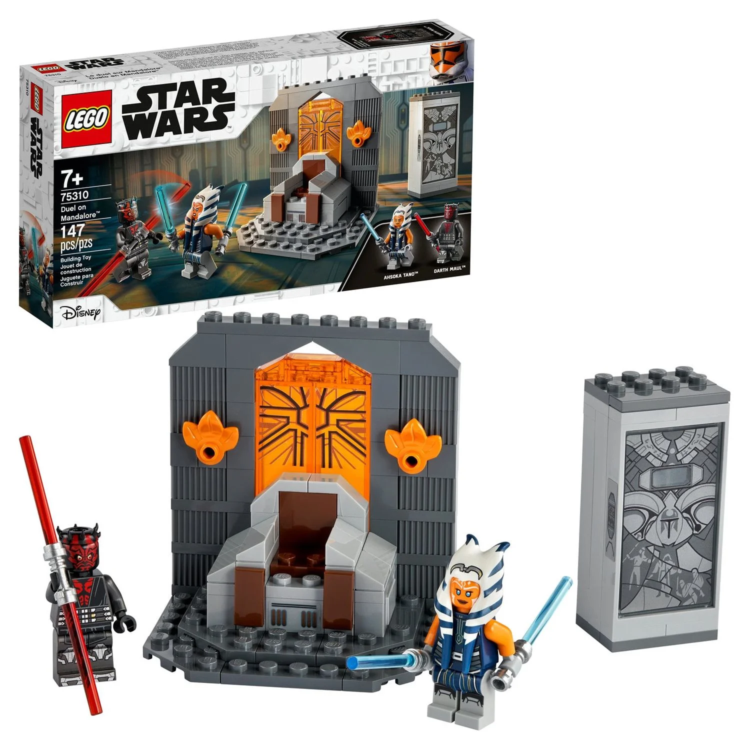 LEGO Star Wars: The Clone Wars Duel on Mandalore 75310 Building Toy Featuring Ahsoka Tano and Darth Maul (147 Pieces)