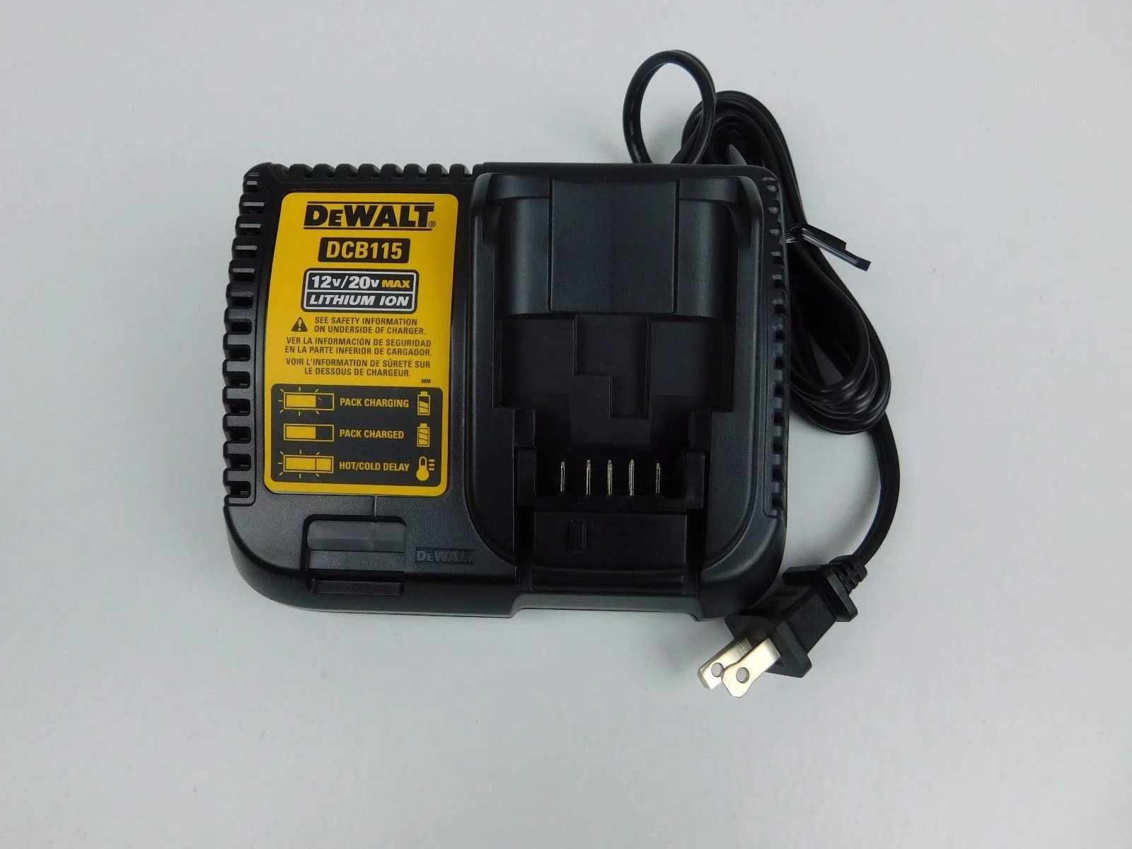 DeWalt DCB115 MAX Lithium-Ion Battery Charger 12V-20V