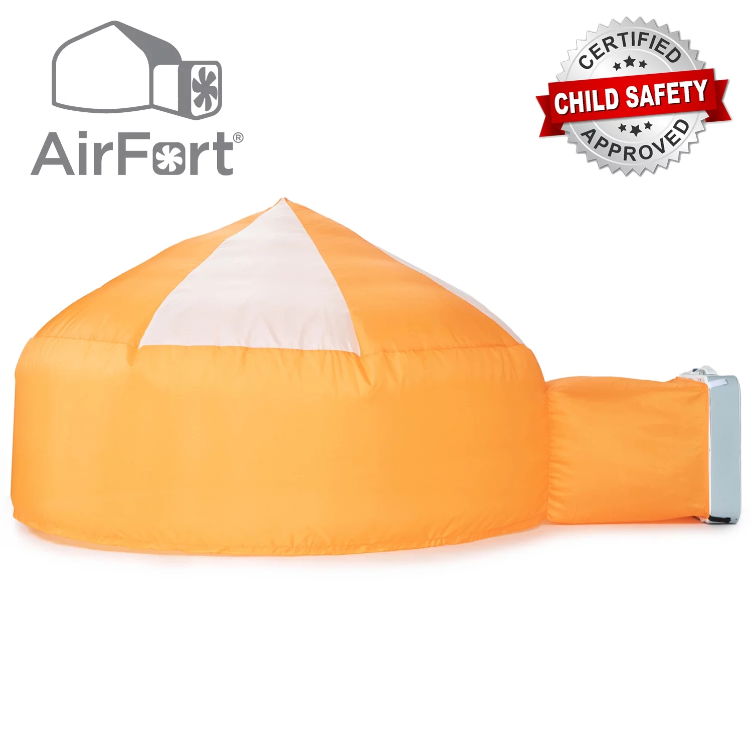 The Original AirFort – Beach Ball Blue Play Tent – Build A Fort in 30 Seconds, Inflatable Fort for Kids 3-12