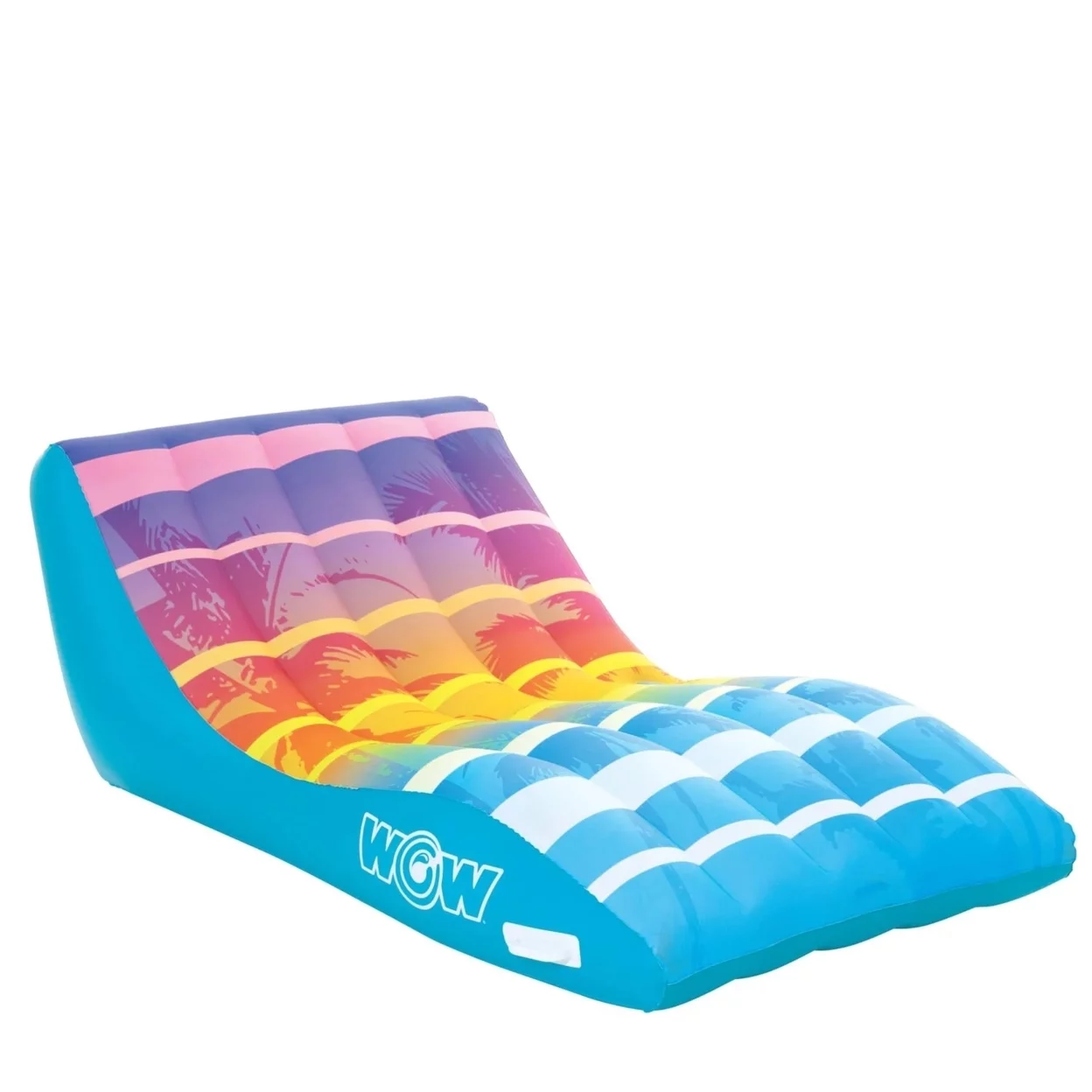 WOW Sports Sunset Chaise Lounge Inflatable Pool and Beach Chair