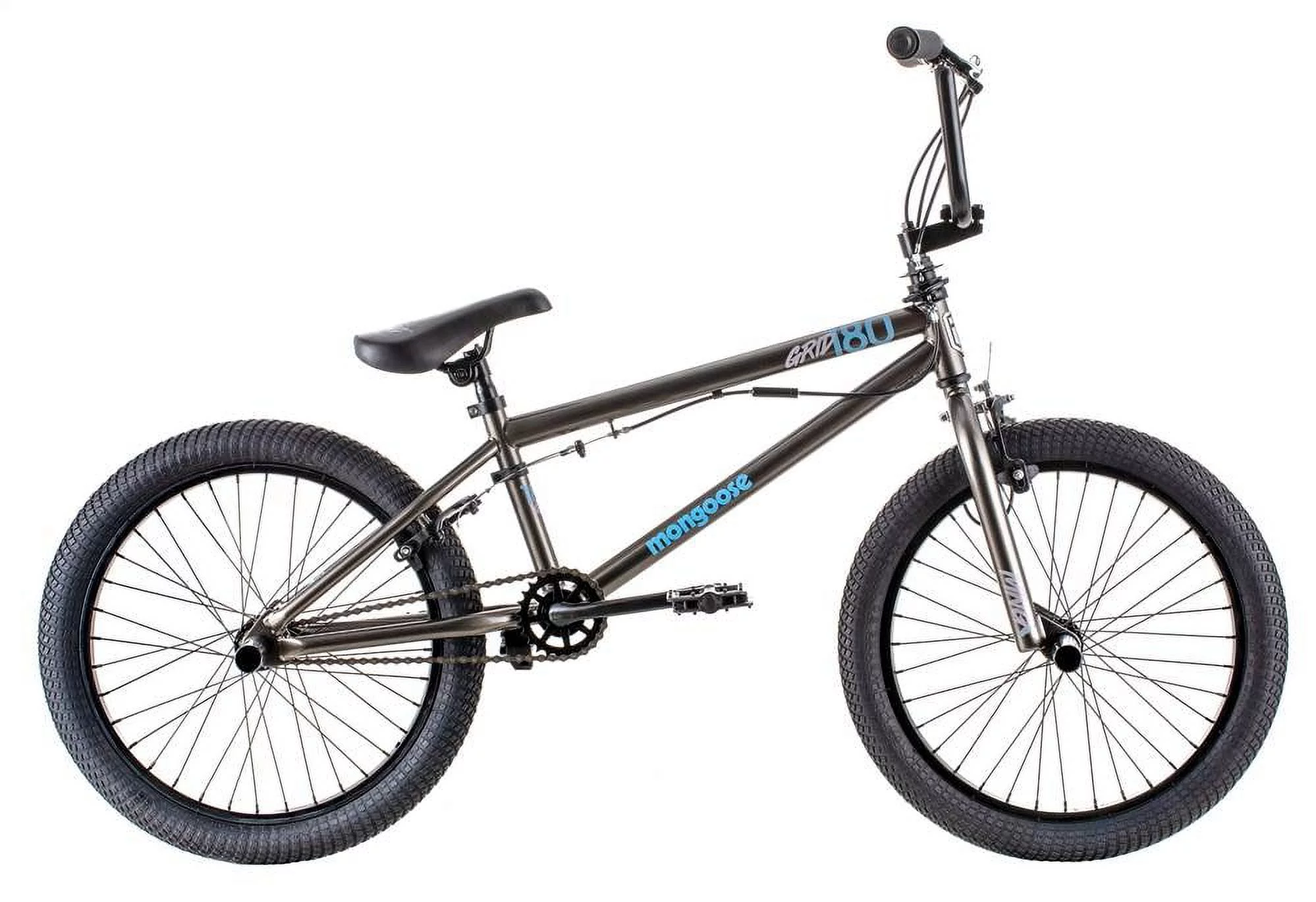 Mongoose Grid 180-Color: Charcoal, Style: Boy’s Freestyle