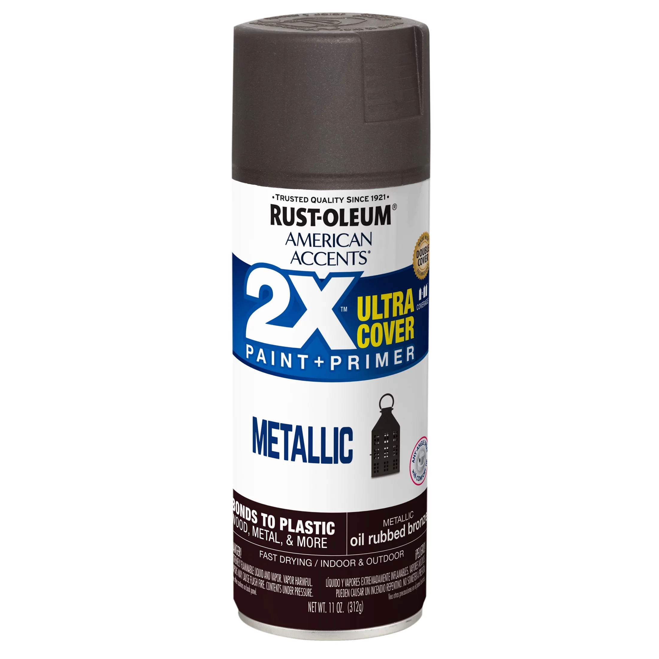 Gold, Rust-Oleum American Accents 2X Ultra Cover Metallic Spray Paint- 12 oz