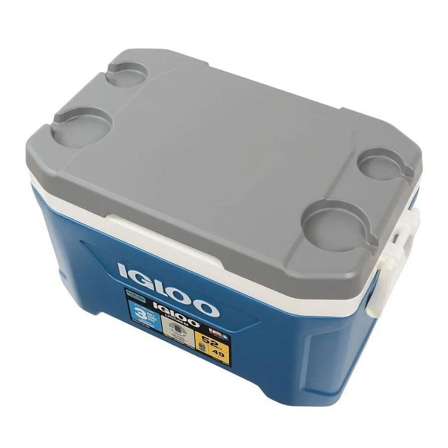 Igloo 52 Qt. Latitude Cooler, Indigo Blue & Meteorite 50338