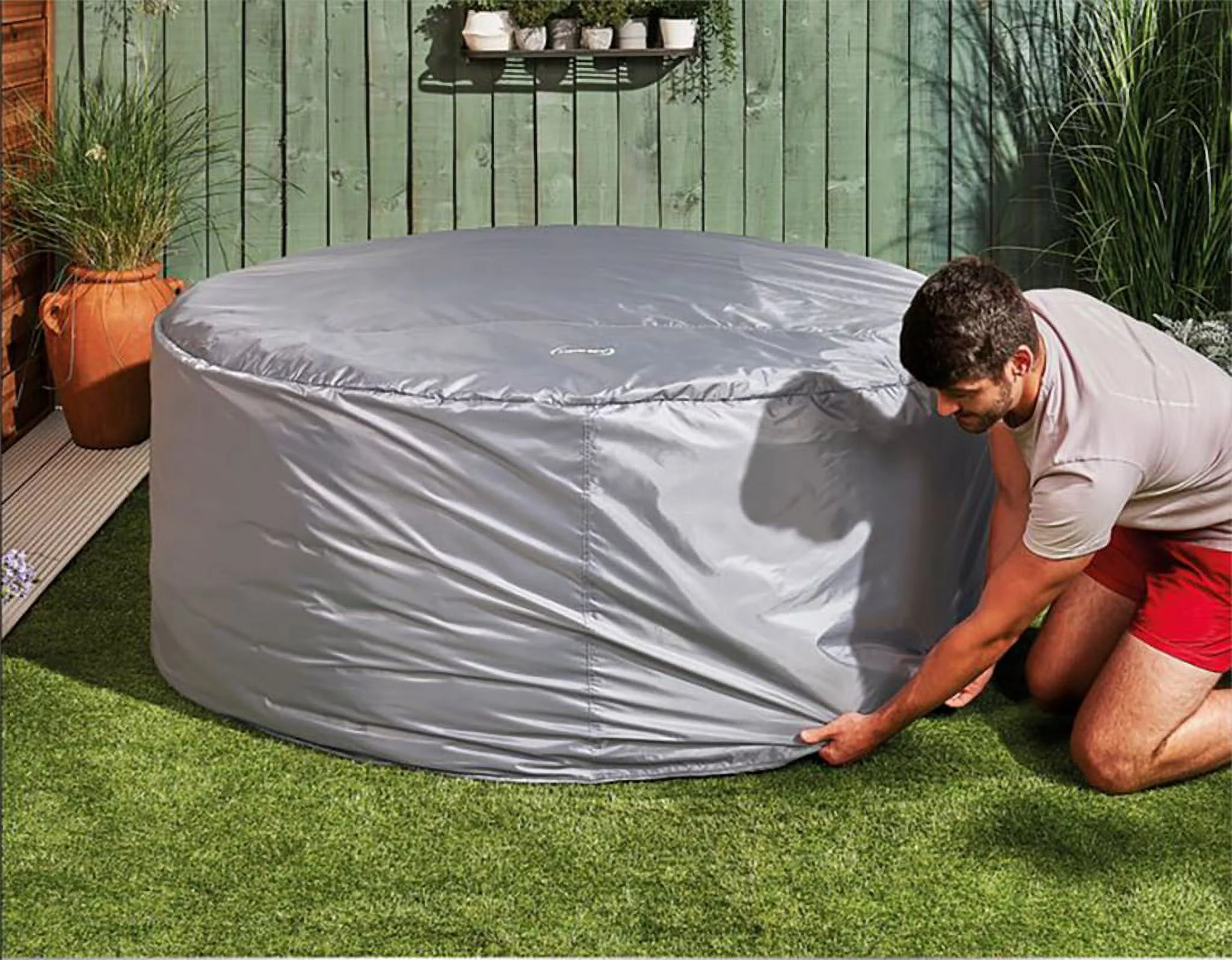 CleverSpa Universal Thermal Hot Tubs Cover – Fits All Medium Round & Hexagonal up to 81 in CL8287