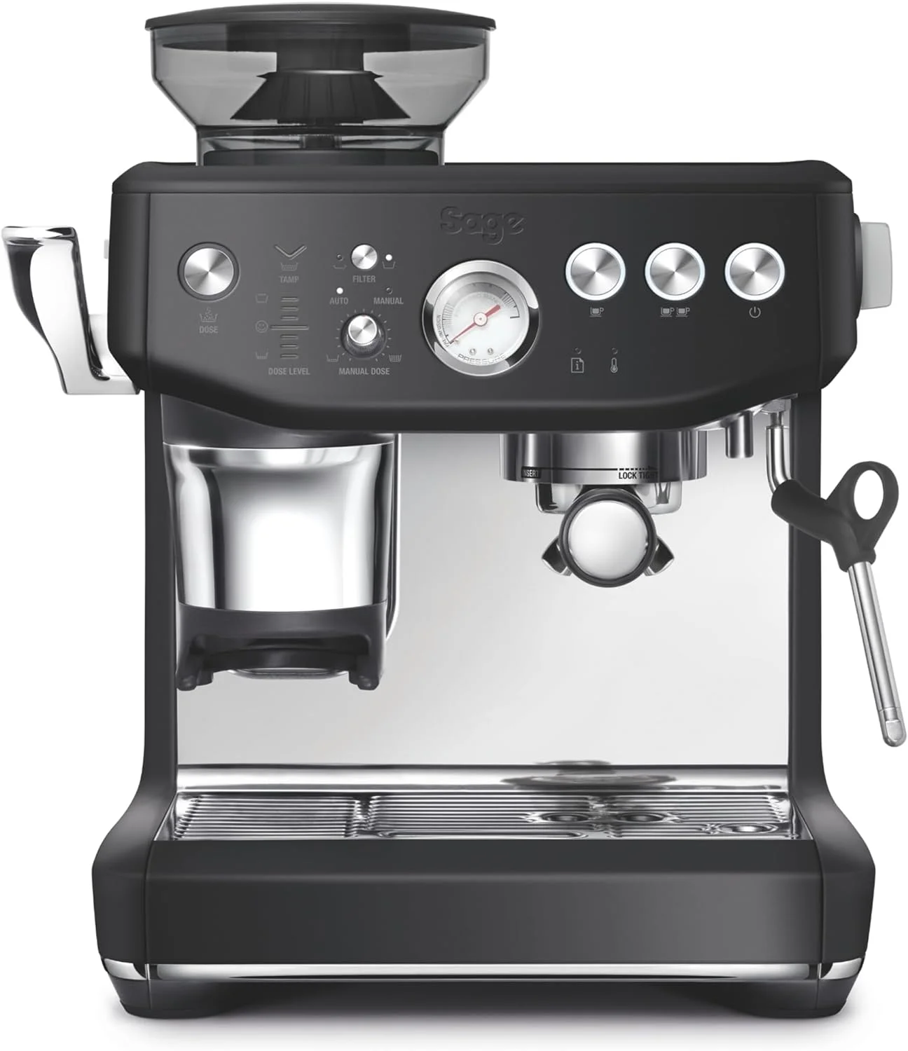 Breville Barista Express Impress Espresso Machine, 2 Liters – Black Truffle