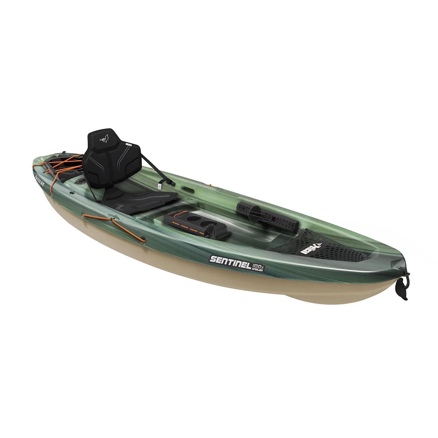 Pelican – Sentinel 100X angler fishing kayak – Fade Black Green