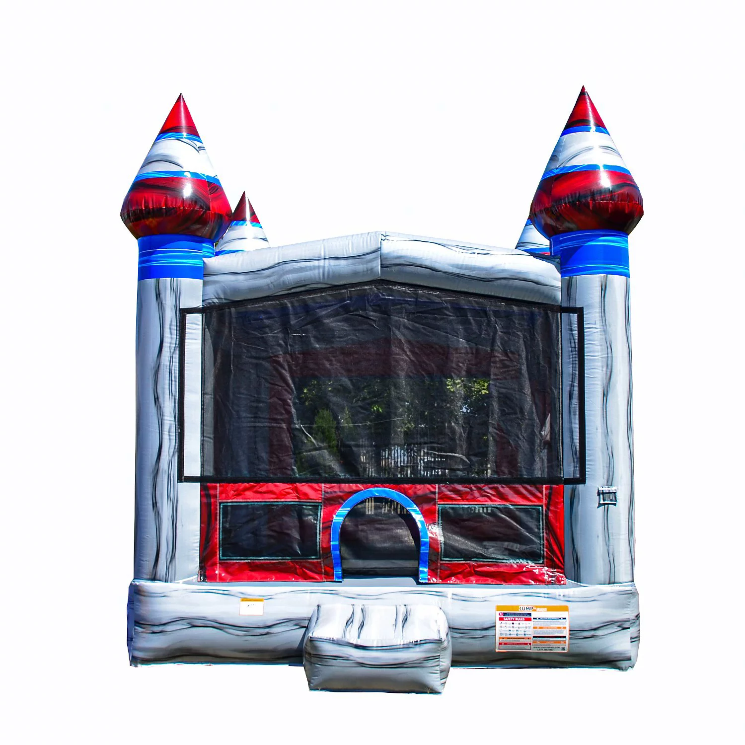 JumpOrange Titanium Castle Commercial Grade Bounce House with Blower for Kids and Adults