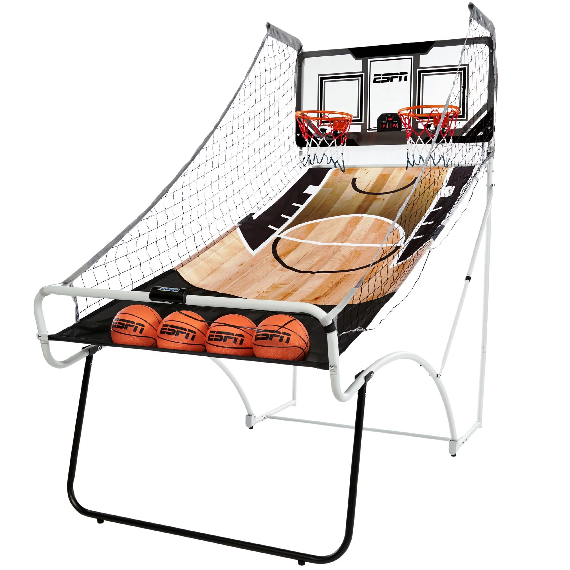 ESPN 2 Player EZ Fold and Assemble Basketball Game with Polycarbonate Backboard and LED Scoring