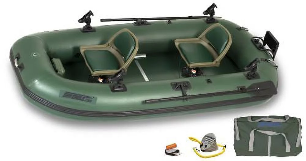 Sea Eagle Stealth Stalker STS10 Frameless Inflatable Fishing Boat Pro Package