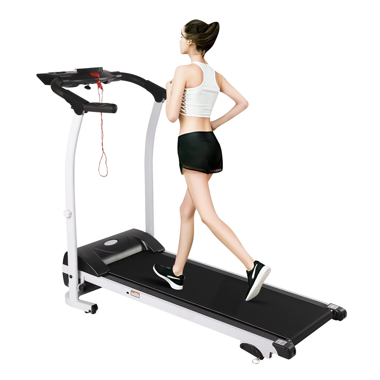 DENSET 14” Auto-Incline 1.0Hp Folding Electric Treadmill Up to 3.7 Mph Speed Treadmill