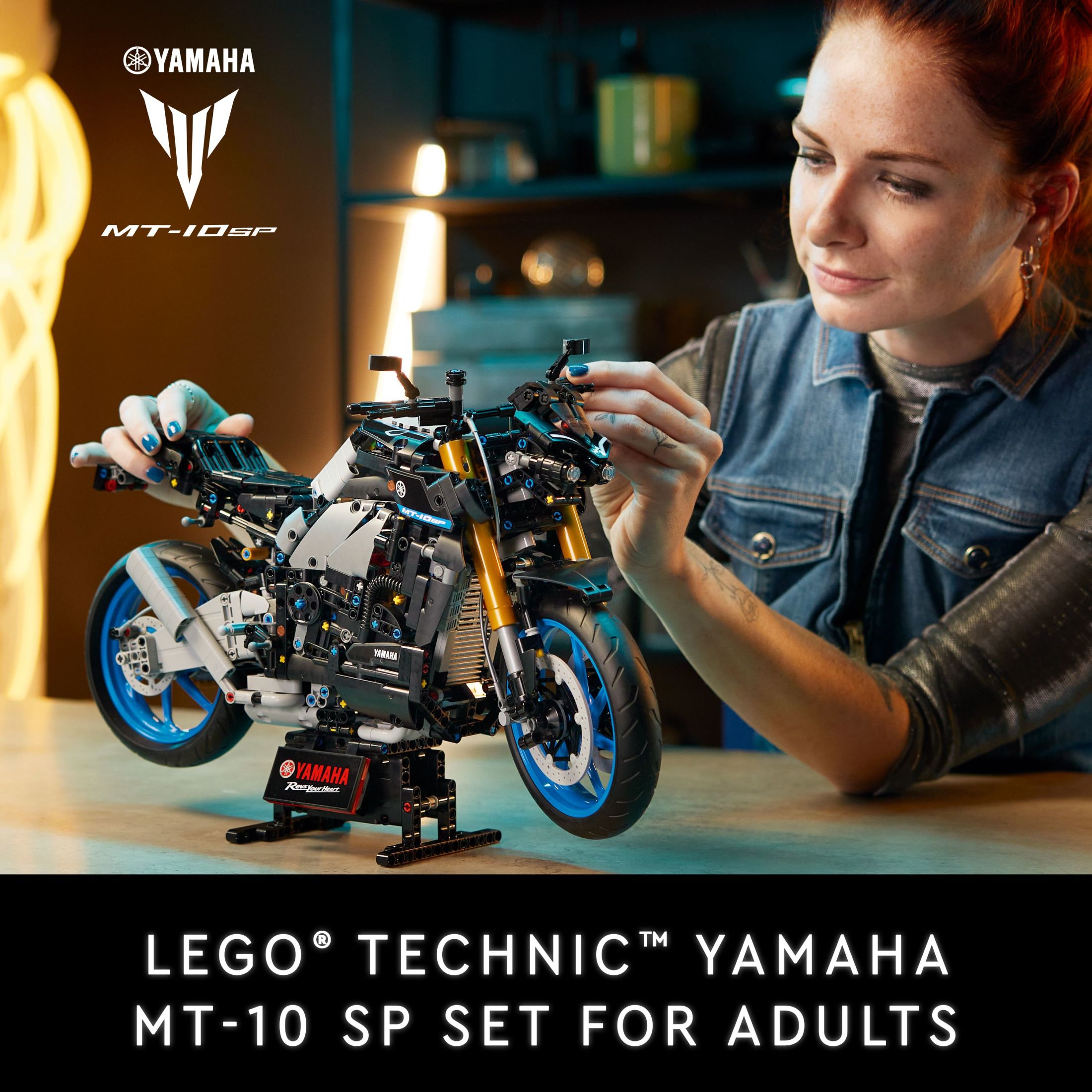 LEGO Technic Yamaha MT-10 SP 42159 Advanced Building Set for Adults, this Iconic Motorcycle Model for Build and Display Makes a Great Gift for Fans of Yamaha Vehicles or Motorcycle Collectibles