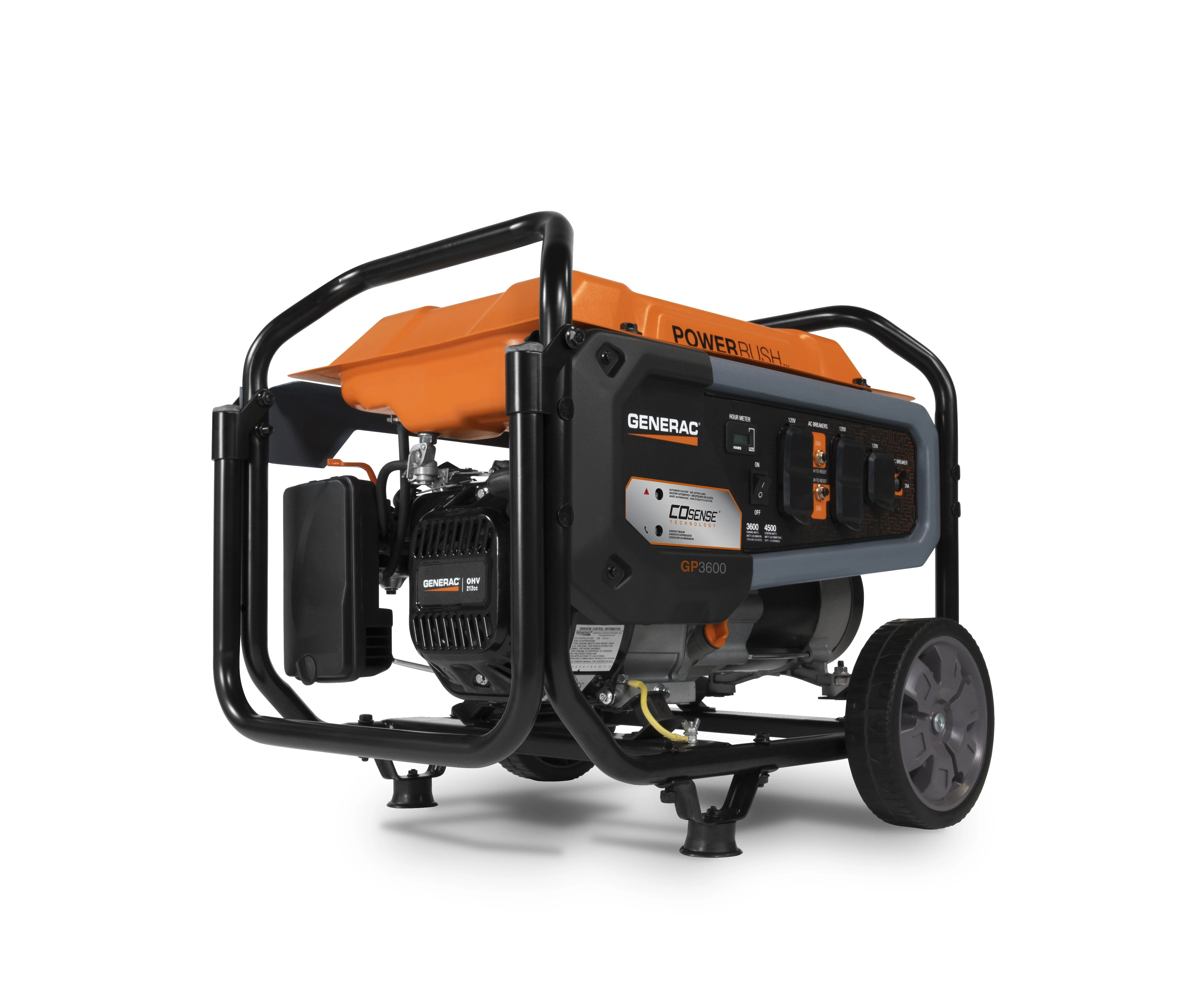 Generac 7721 GP3600 Gas Powered Portable Generator w/ COSense – 49ST