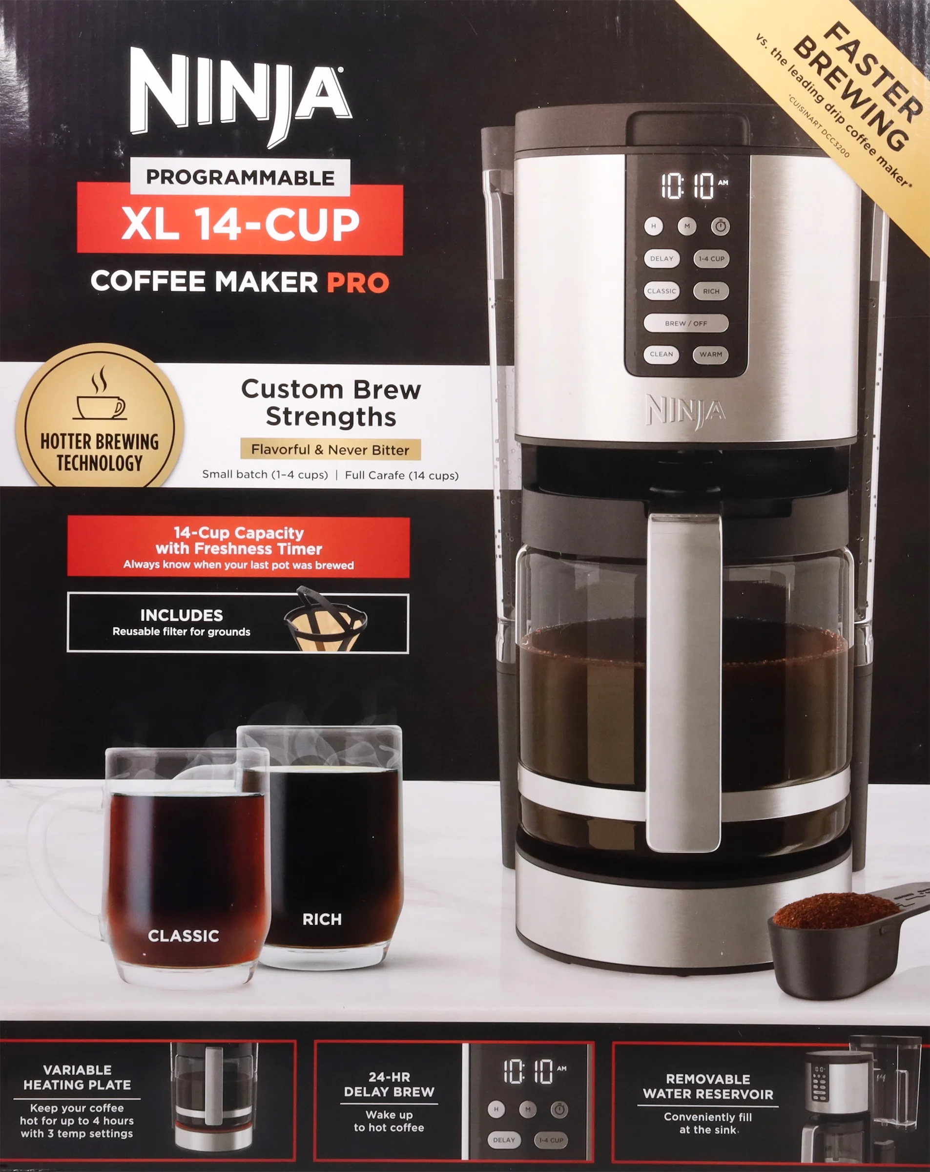 NINJA 14-CUP XL PROGRAMMABLE PRO COFFEE MAKER 1 EA