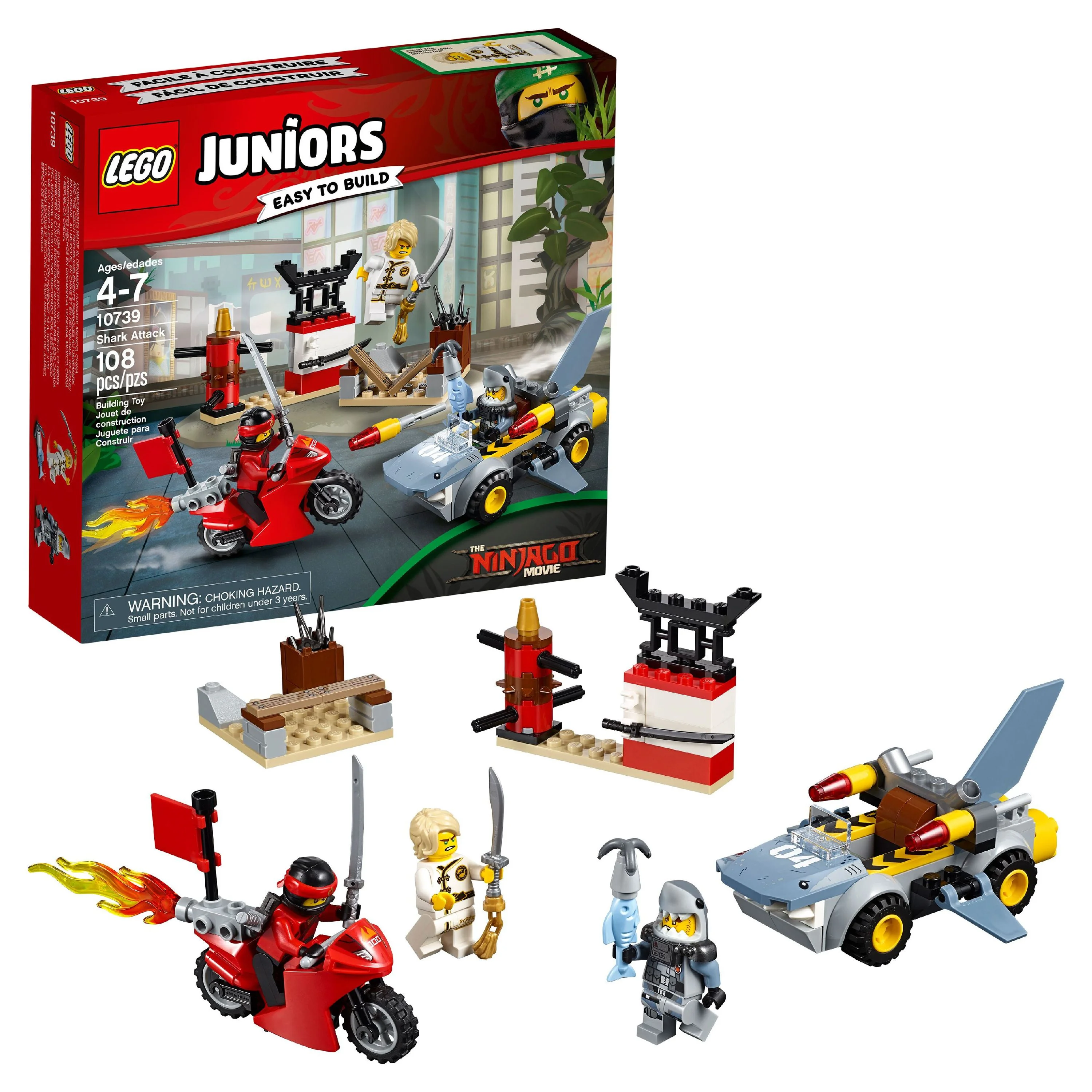 LEGO Juniors Ninjago Movie Shark Attack 10739 (108 Pieces)