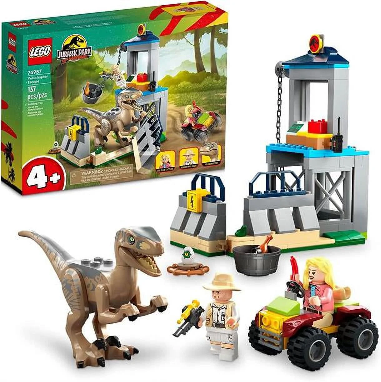 Lego Jurassic World Velociraptor Escape 76957