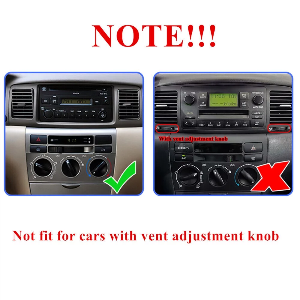 For Toyota Corolla 2003-2008 9″ Android 12 Car Stereo Player GPS Navigation Carplay/Auto Backup Camera