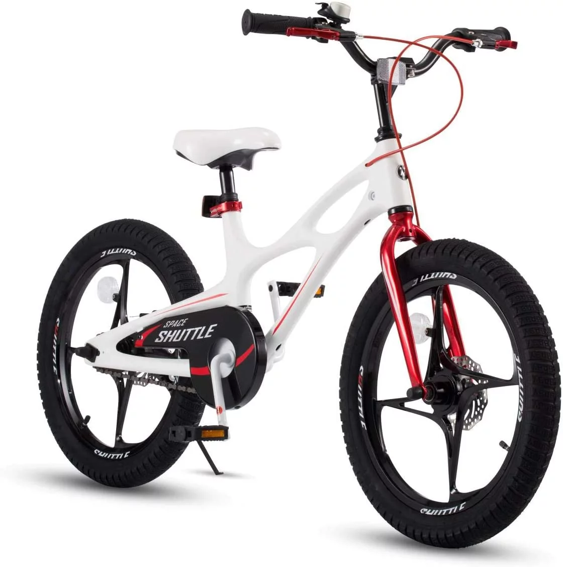 RoyalBaby 18 inch Magnesium Space Shuttle Kid’s Bike, White