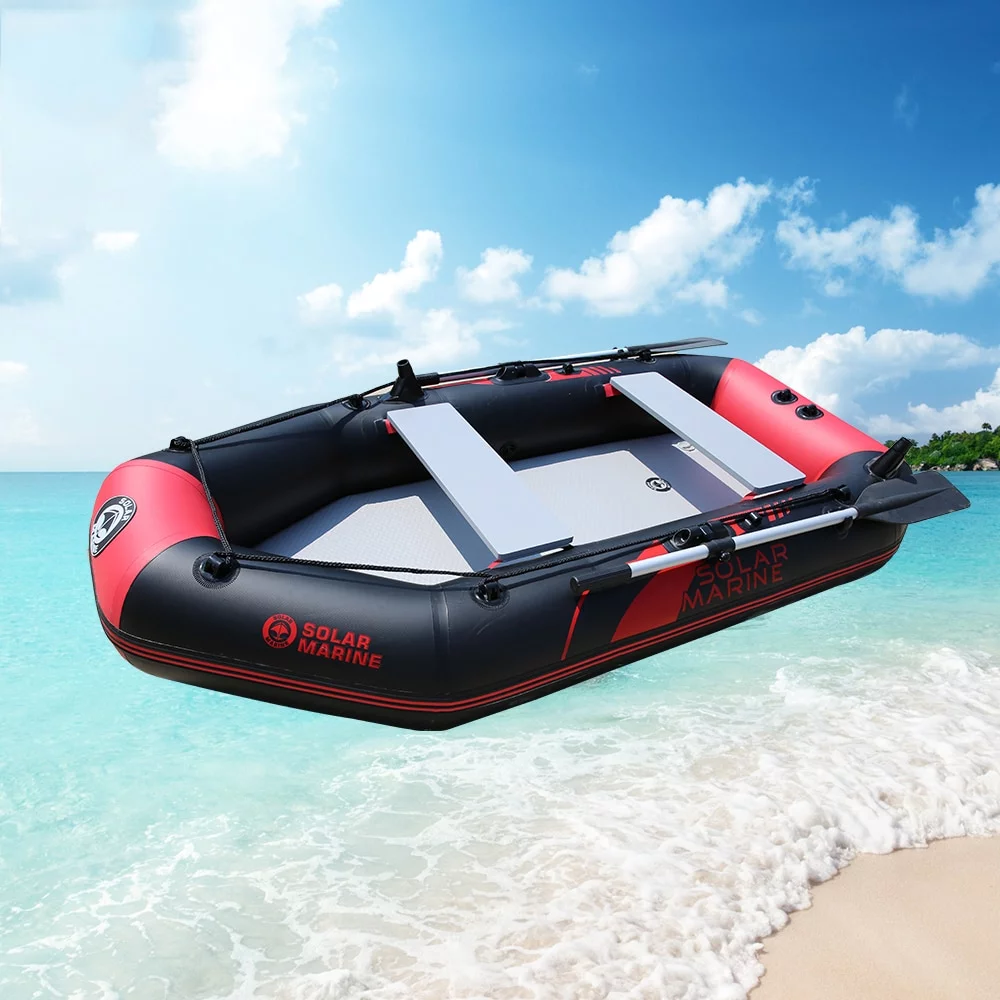 3 Person 230cm PVC Inflatable Rowing Boat Fishing Kayak Canoe Drifting Raft Dinghy Hovercraft Sailboat Surfing Sailing Ship