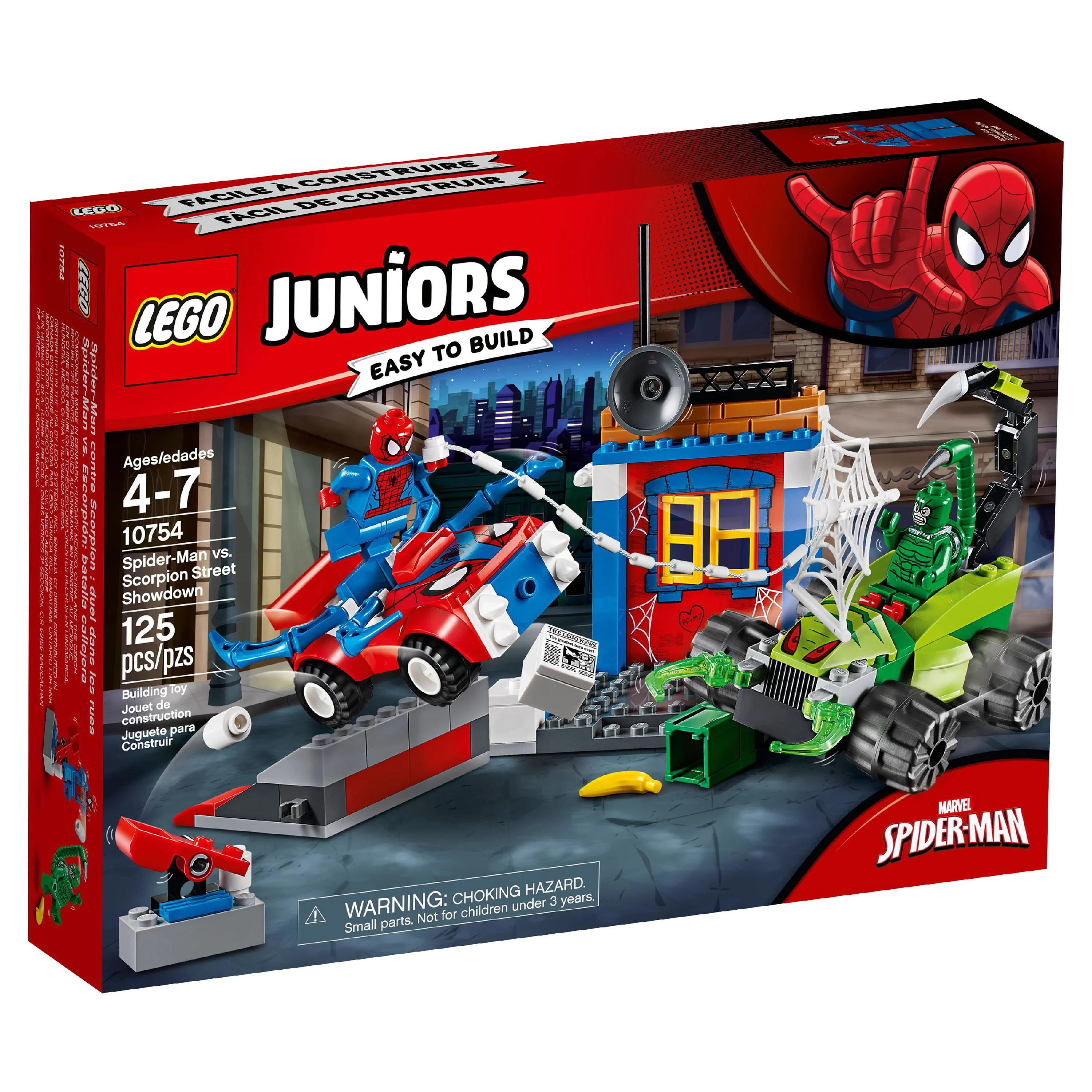 LEGO 4+ Spider-Man vs. Scorpion Street Showdown 10754