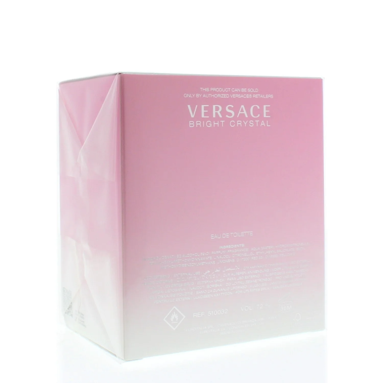 Versace Bright Crystal Eau De Toilette Spray, Perfume for Women, 3 oz