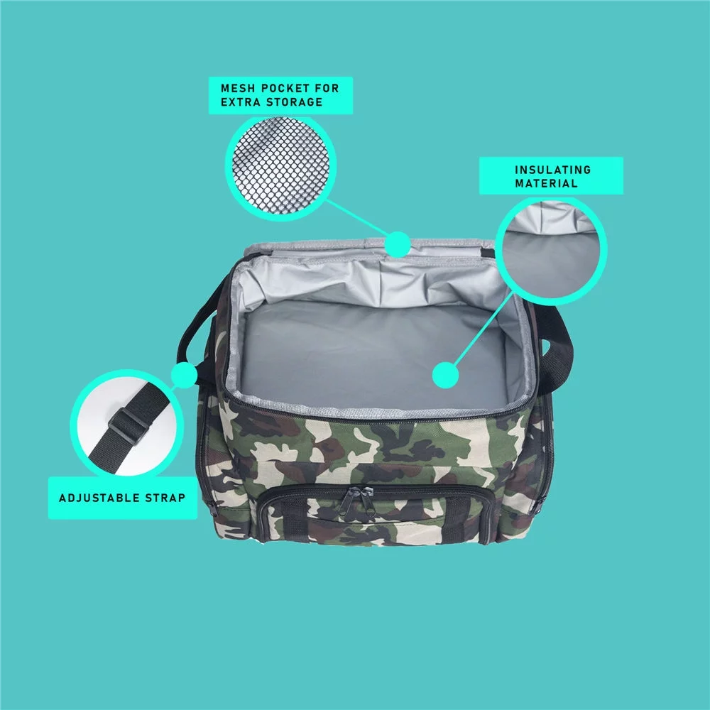 FH Group E-Z Travel Thermo-coolers Lunch Box, Soft Sided Cooler bag with Air Freshener