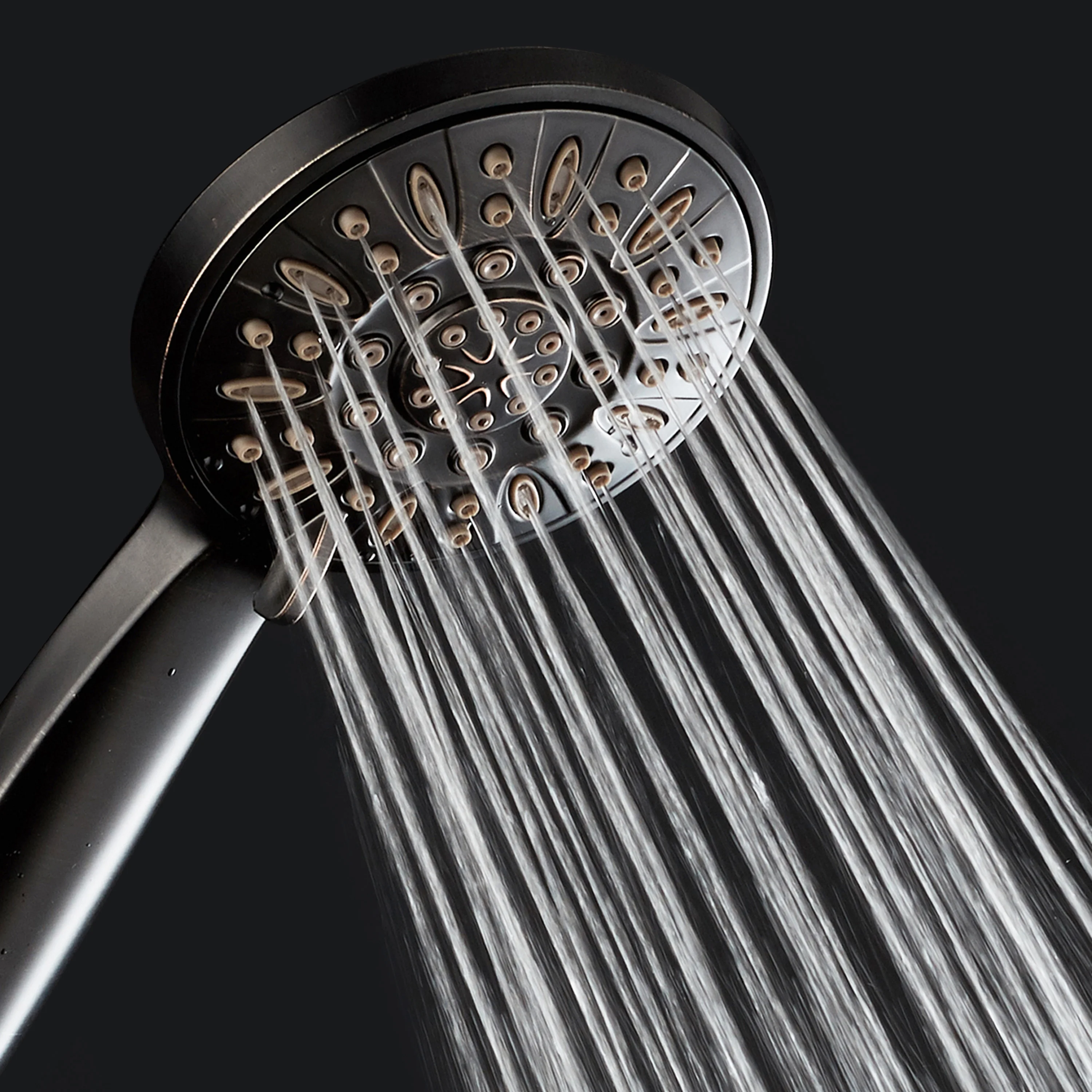 AquaDance 6-Setting High Pressure Luxury Handheld Shower Head, Oil Rubbed Bronze