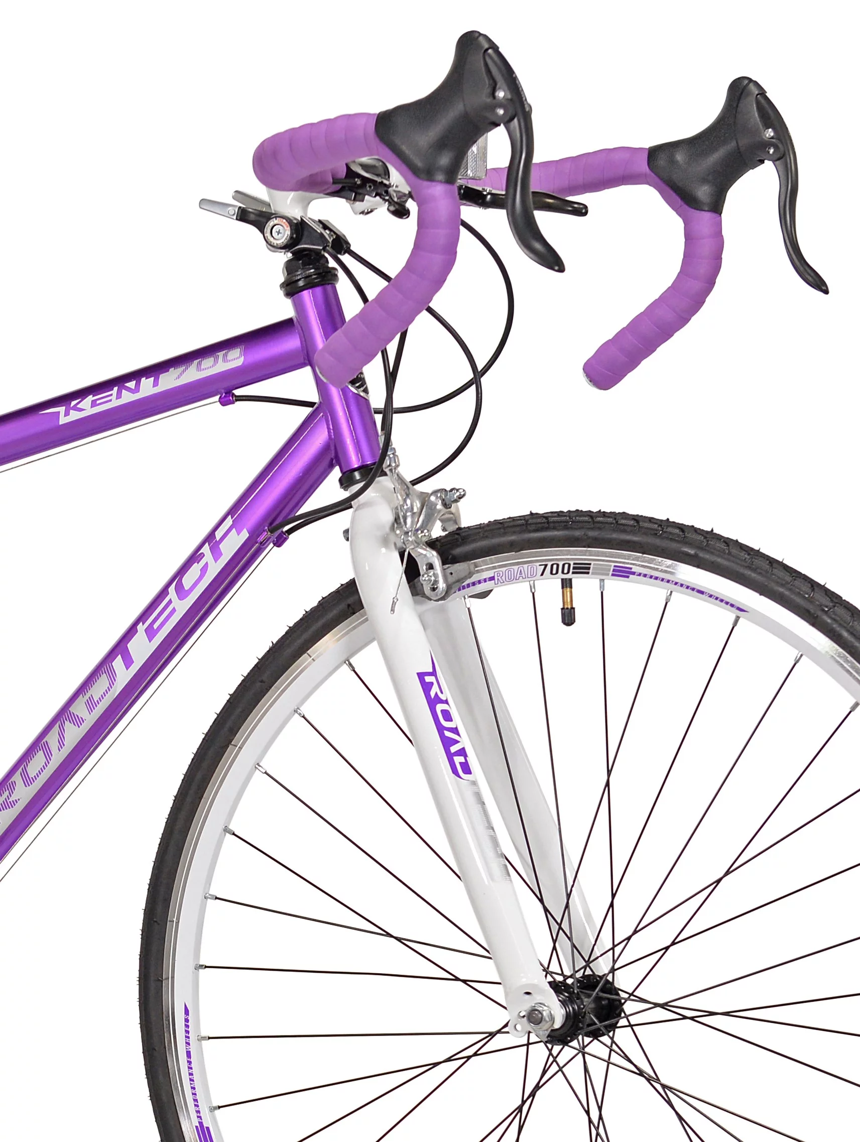 Kent Bicycles 700c Women’s RoadTech Road Bicycle, Purple/White