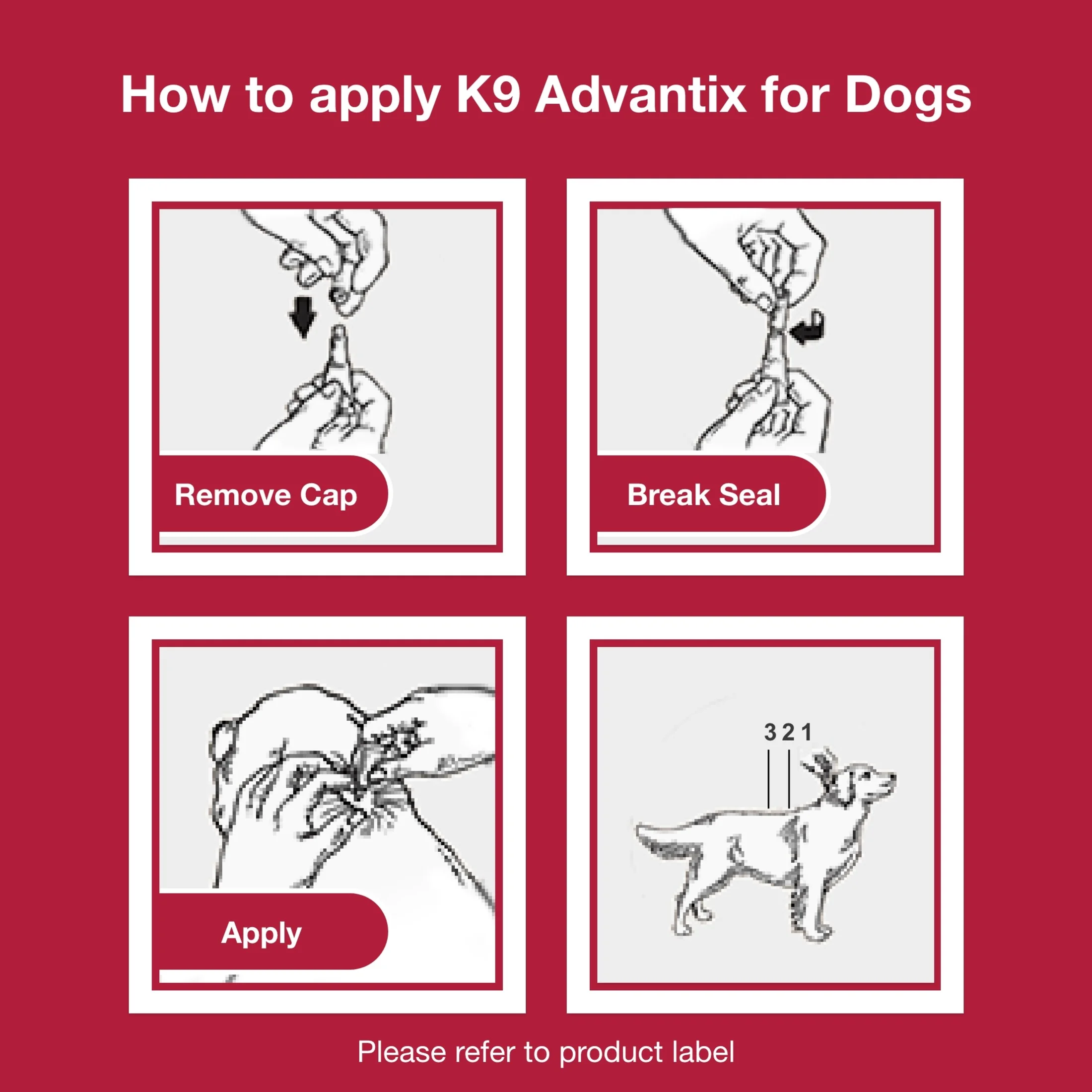 K9 Advantix Flea, Tick & Mosquito Prevention For Extra Large Dogs Over 55 Lbs, 2-Montly Treatments