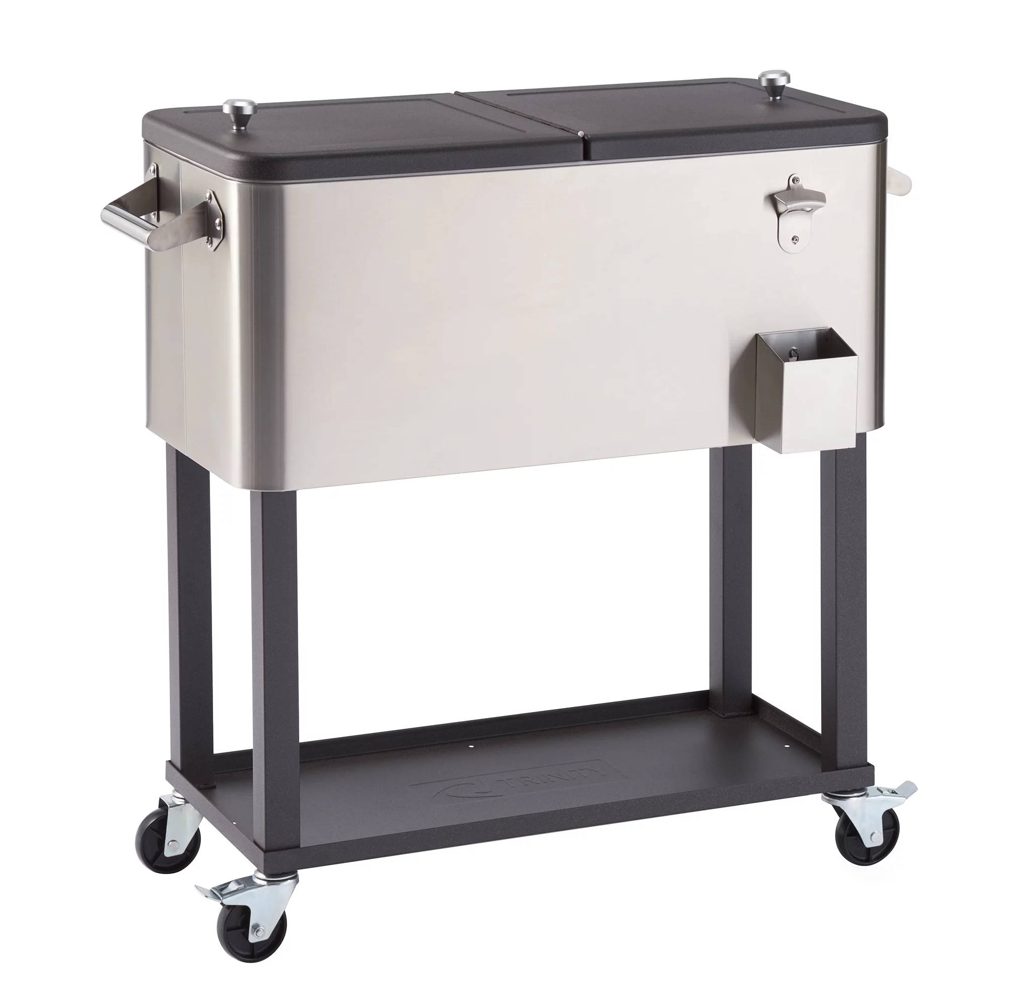 TRINITY 80 qt. Stainless Steel Cooler w/Shelf