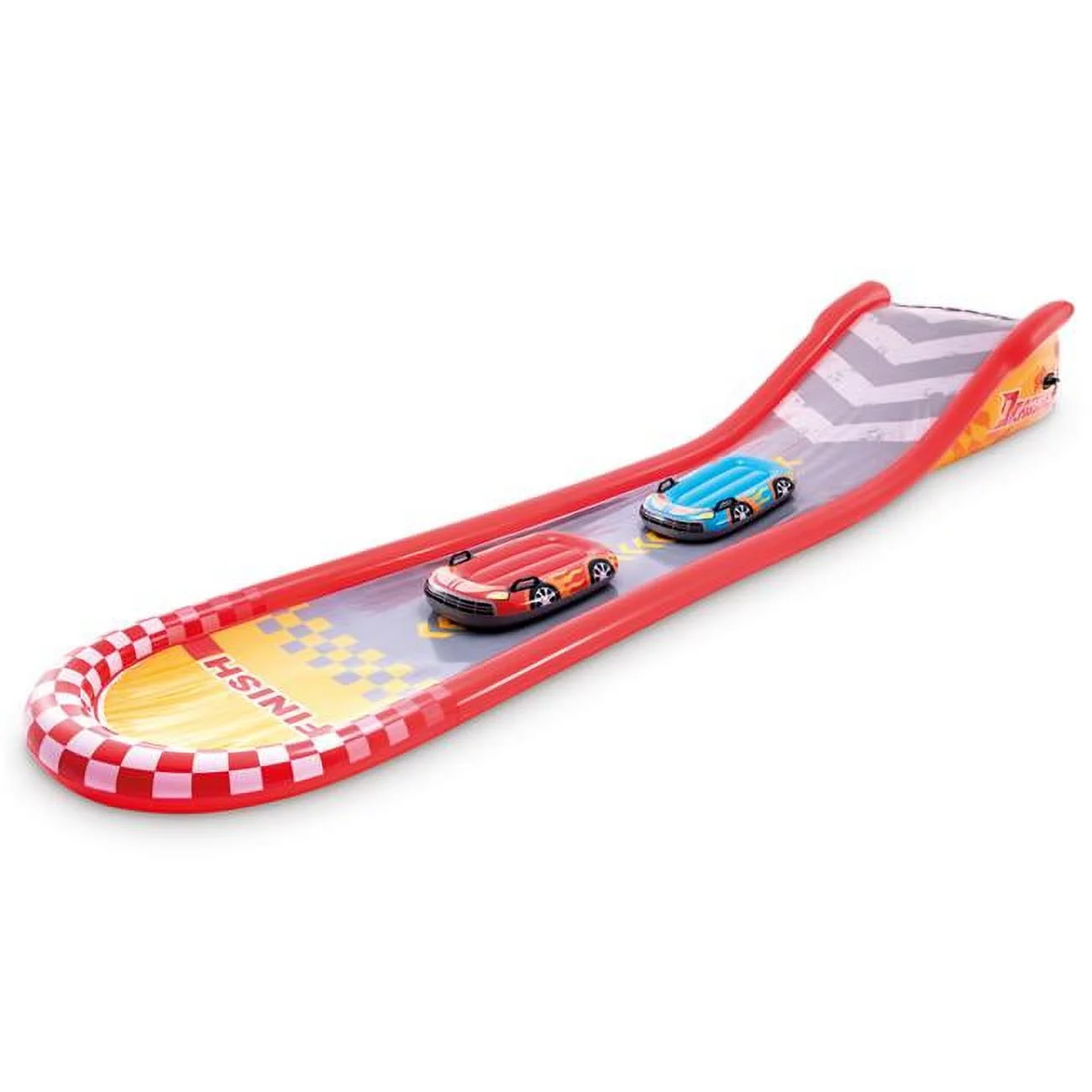 Intex Inflatable Racing Fun Slide – 30 x 47 x 221 in.