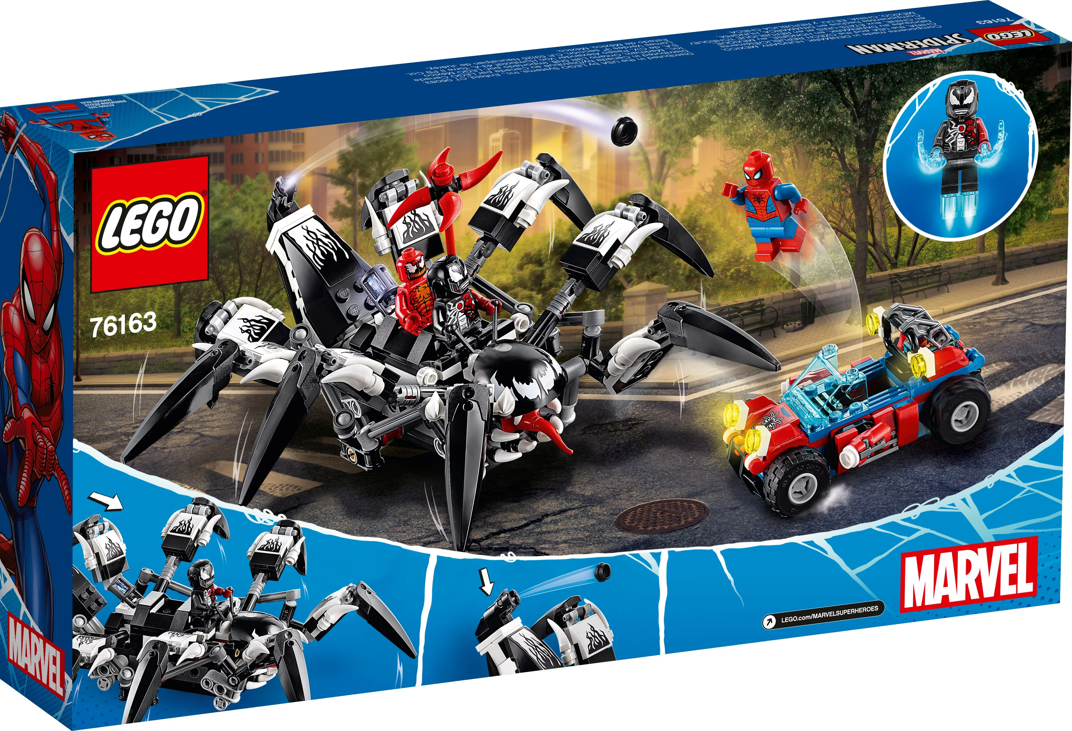 LEGO Marvel Avengers Venom Crawler 76163 Spider-Man vs Venom Mech Playset (413 Pieces)