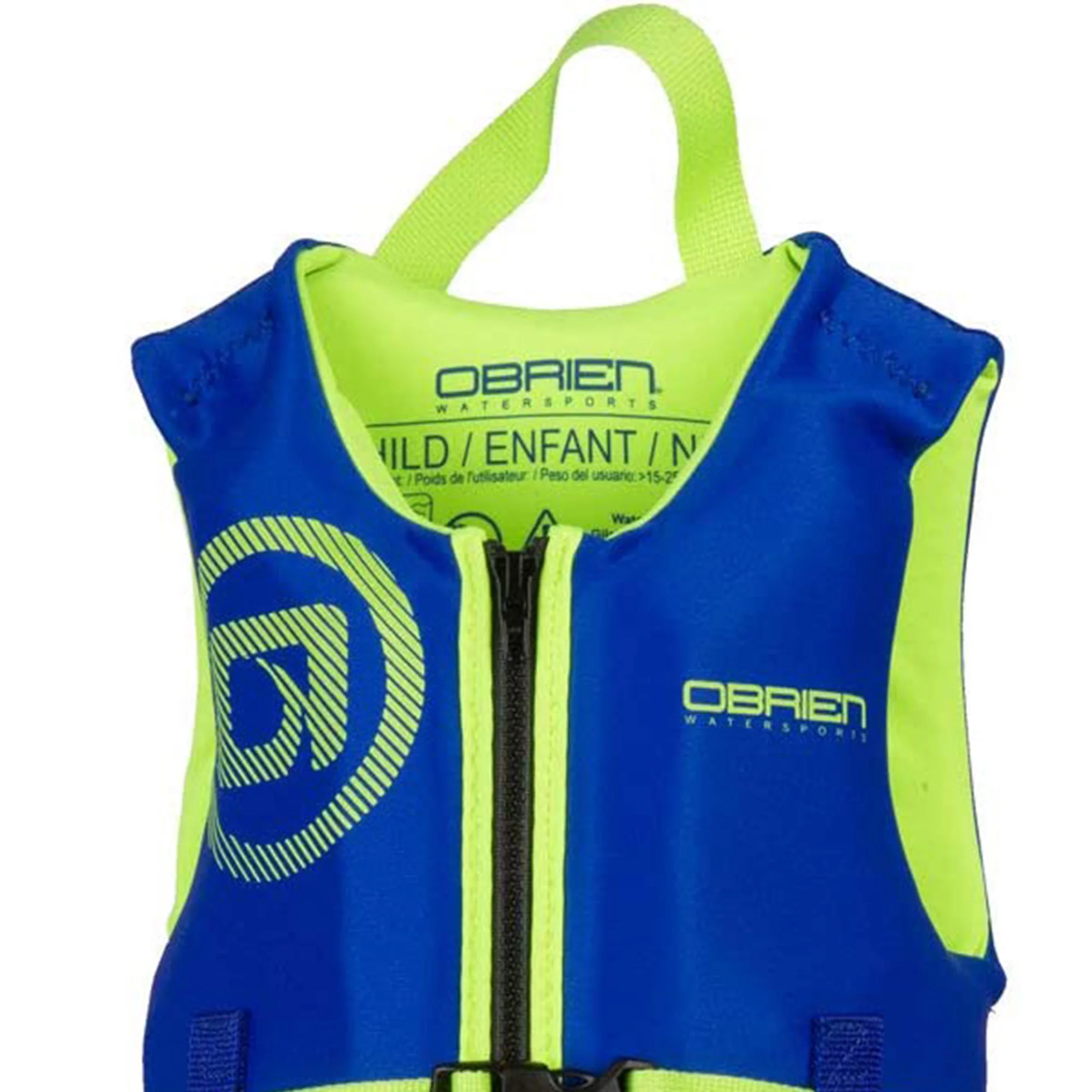 O’Brien Traditional Neoprene Life Jacket for Small Children 33-55 Lbs, Blue