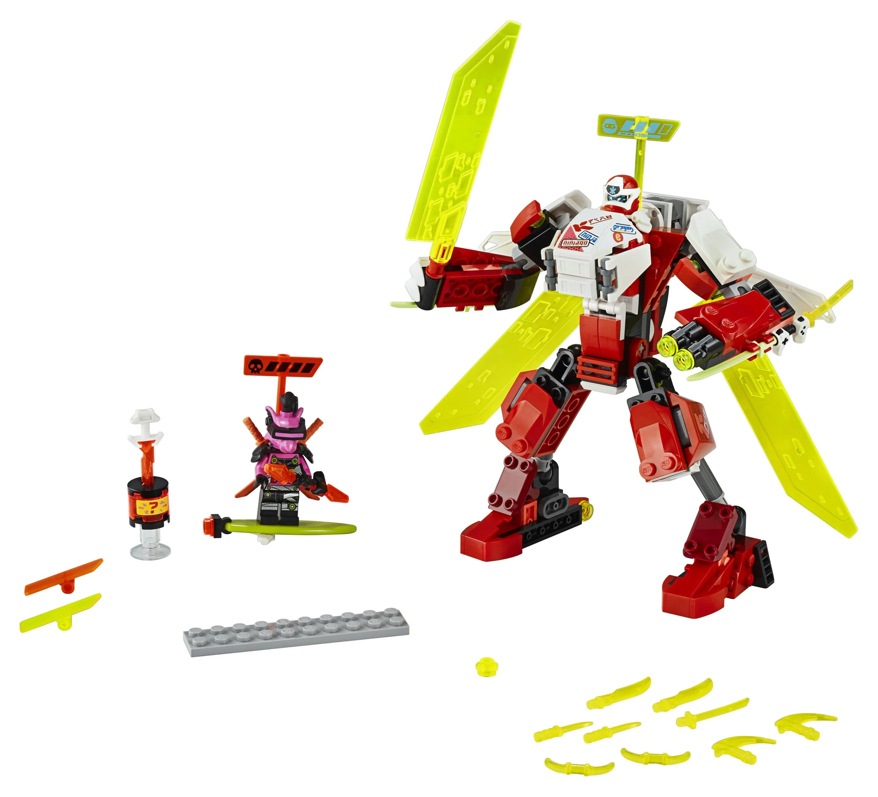 LEGO NINJAGO Kai’s Mech Jet 71707 Toy Plane Building Kit (217 Pieces)