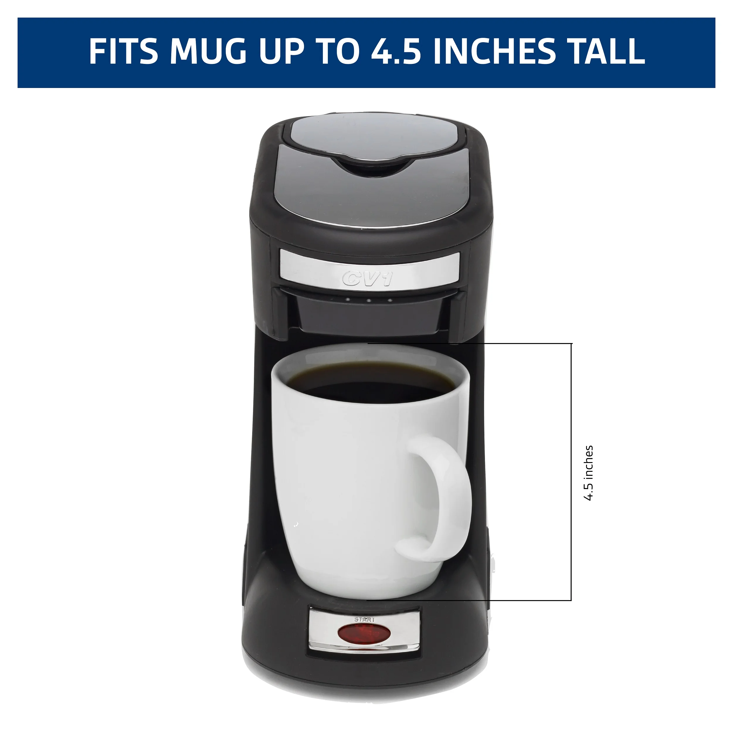 Caf?? Valet Single Serve Coffee Maker, Brews 10 Ounces of Coffee or Hot Water, Compatible with Caf?? Valet Coffee Packs