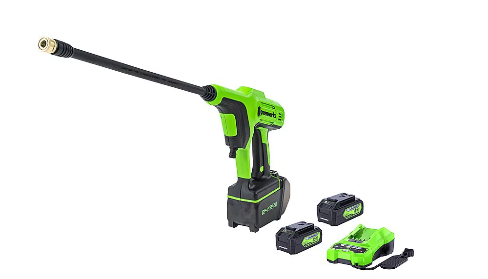 Greenworks 24V 600 PSI Cordless Power Cleaner with (2) 2Ah Batteries and Charger