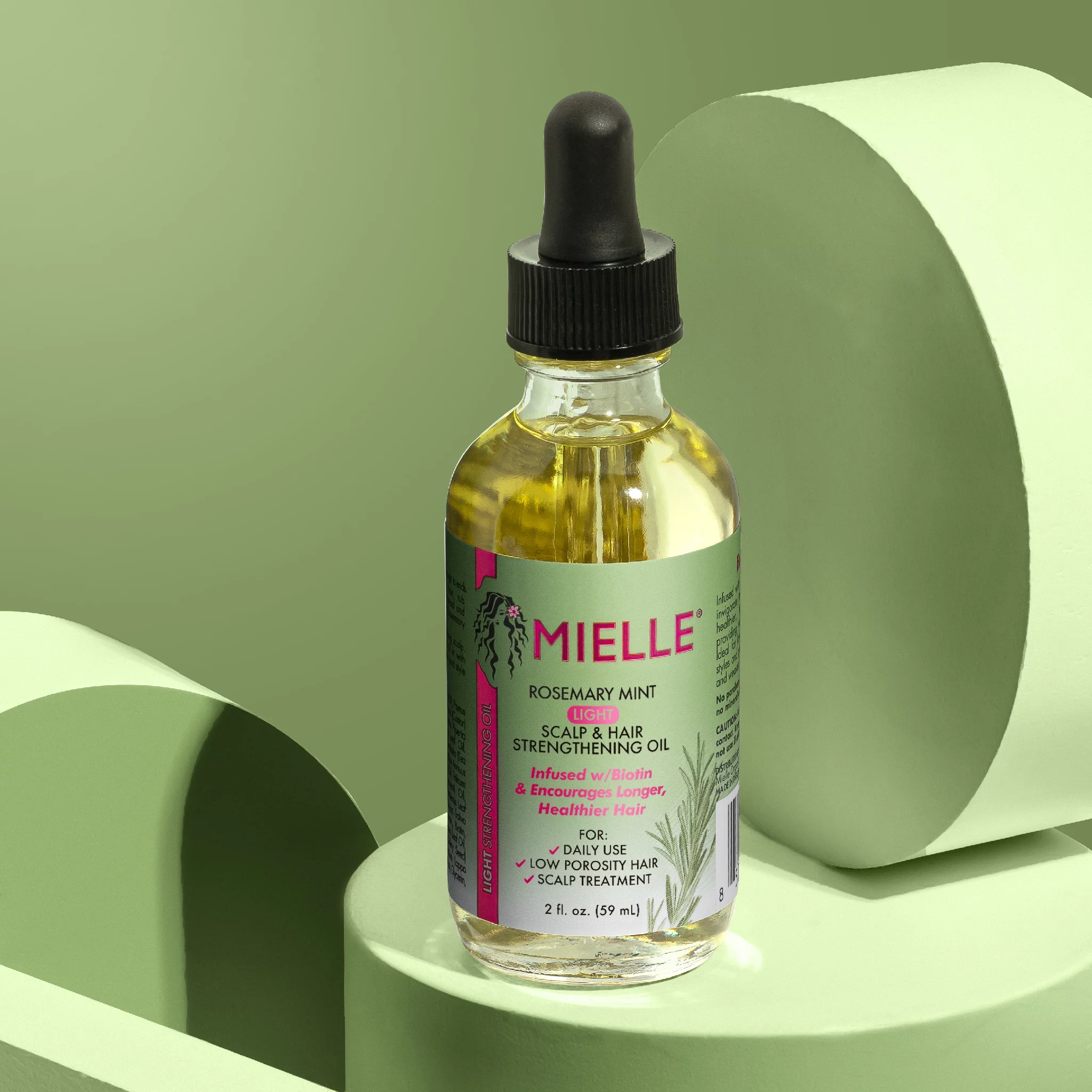 Mielle Rosemary Mint Light Scalp & Hair Oil 2 oz