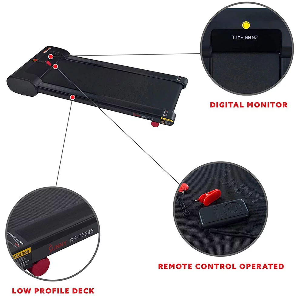 Idealforce Treadmill for Home, 1-6KM/H Under Desk Treadmill, Treadmill Walking Pad with Remote Control