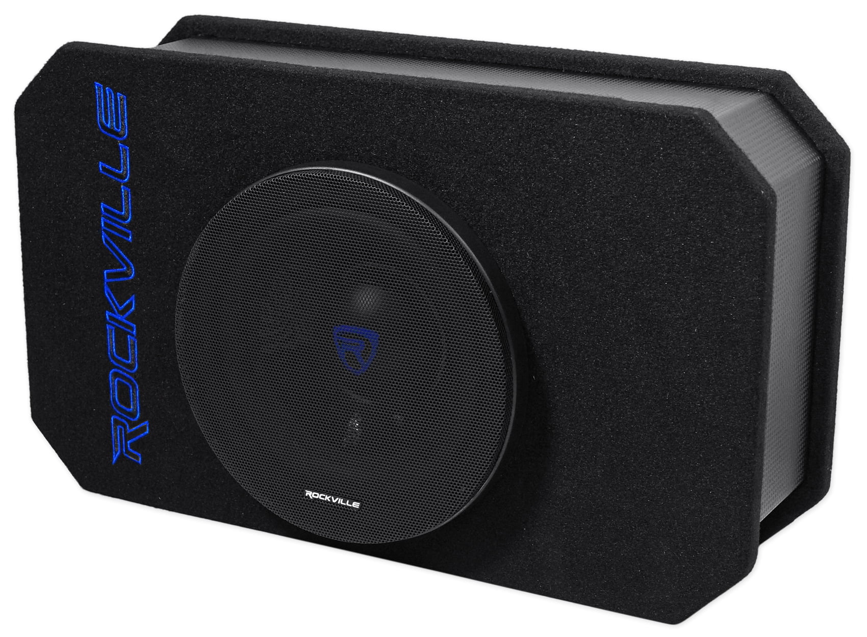 Rockville RMW8A 8″ 800 Watt Ported Powered Truck Subwoofer In Slim Enclosure